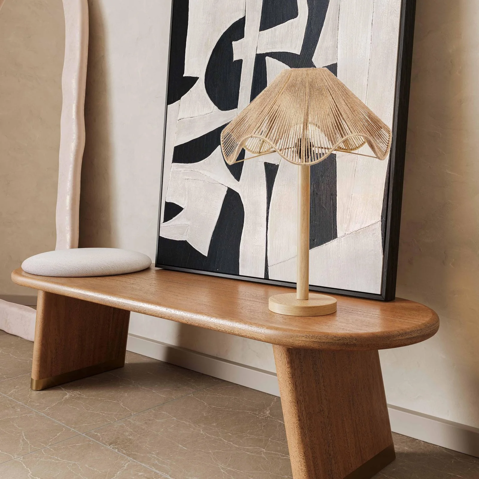 Jula Natural Jute Table Lamp - Image 2