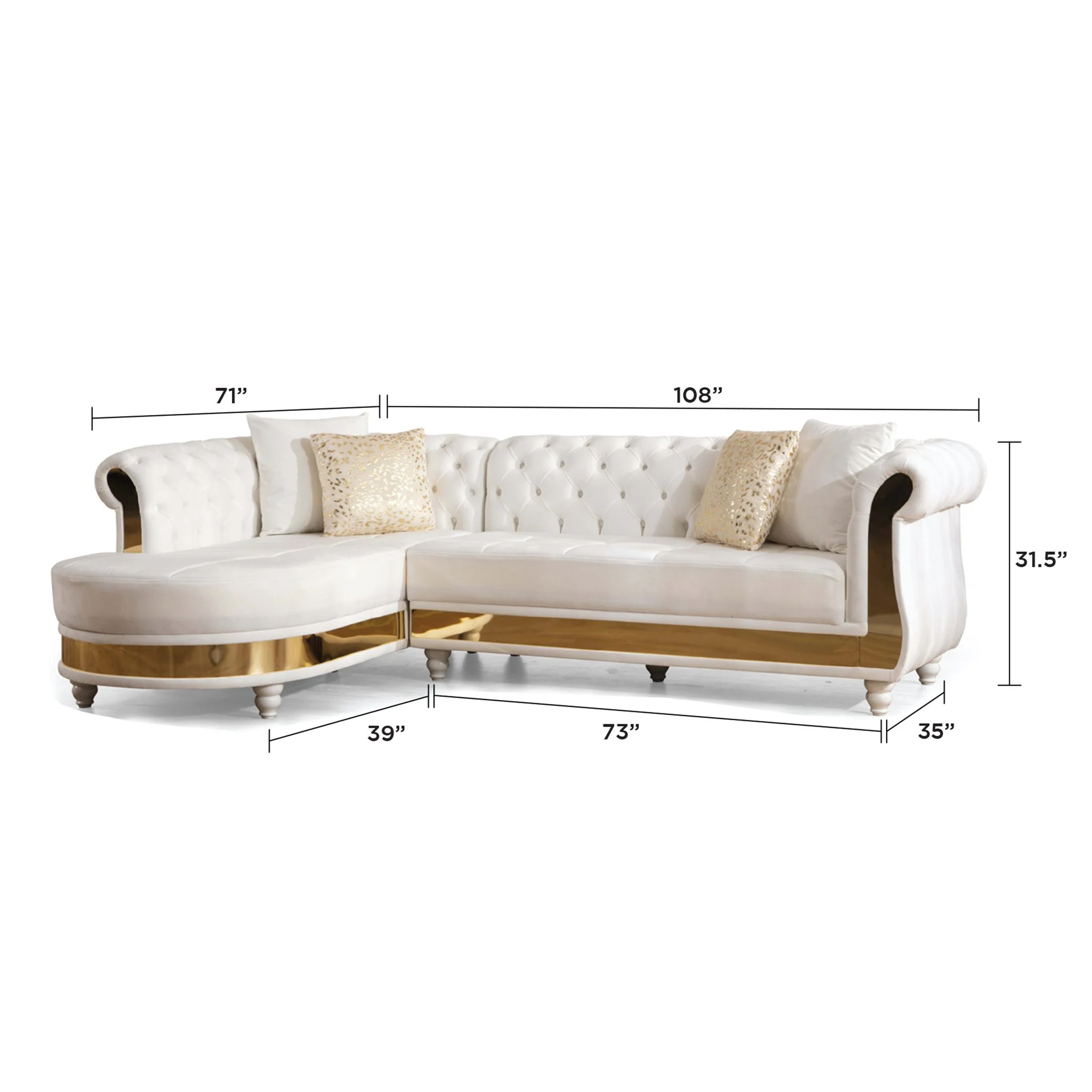 Julia Sectional Off White - Image 8