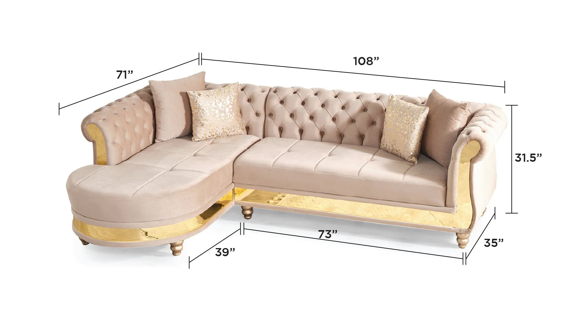 Julia Sectional Taupe - Image 2