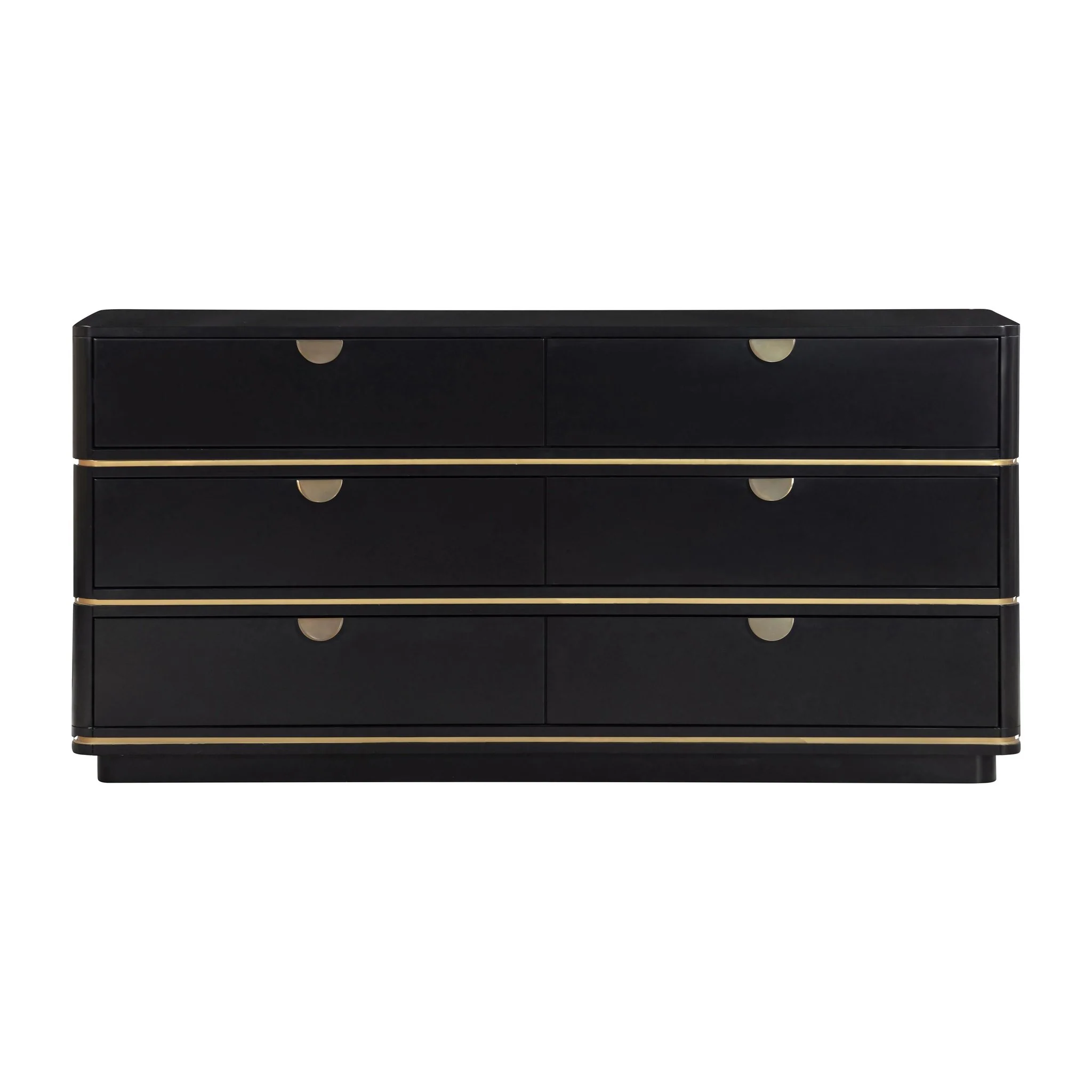 Julieta Black 6 Drawer Dresser - Image 3