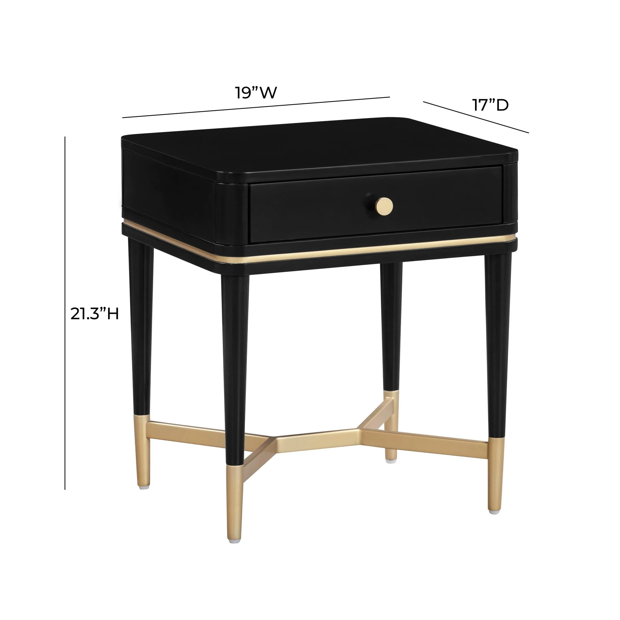 Julieta Black Nightstand - Image 8