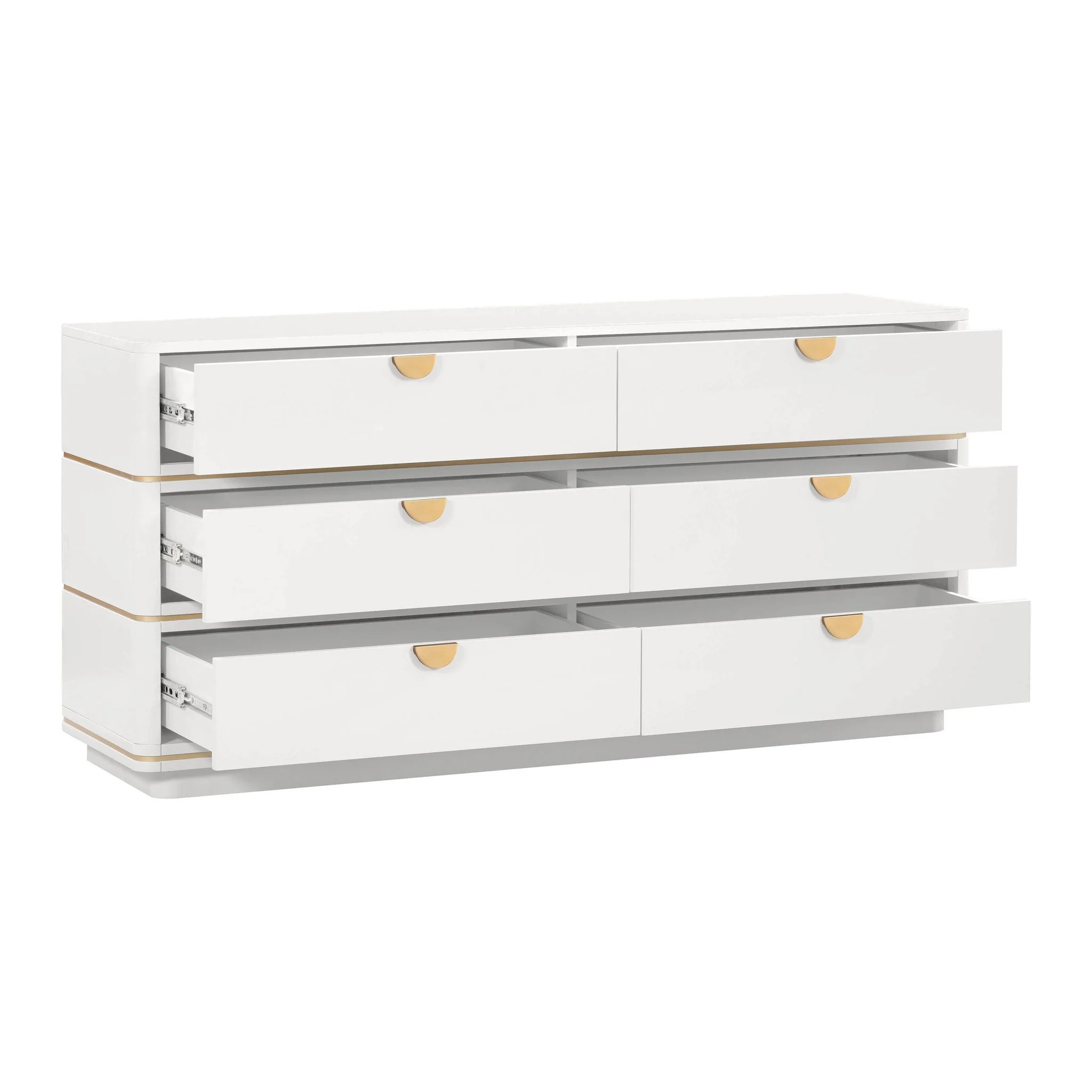 Julieta Cream 6 Drawer Dresser - Image 6
