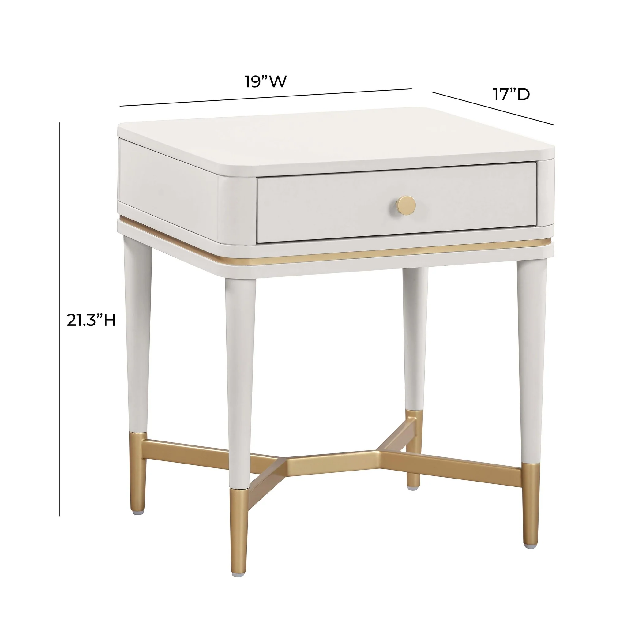 Julieta Cream Nightstand - Image 8