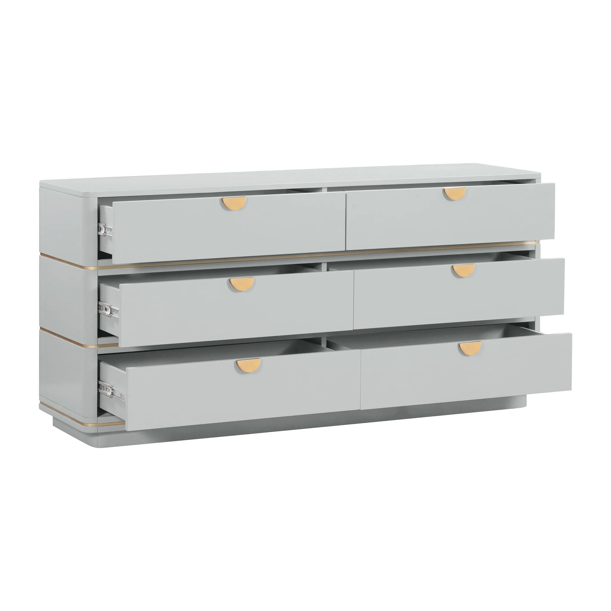 Julieta Grey 6 Drawer Dresser - Image 6
