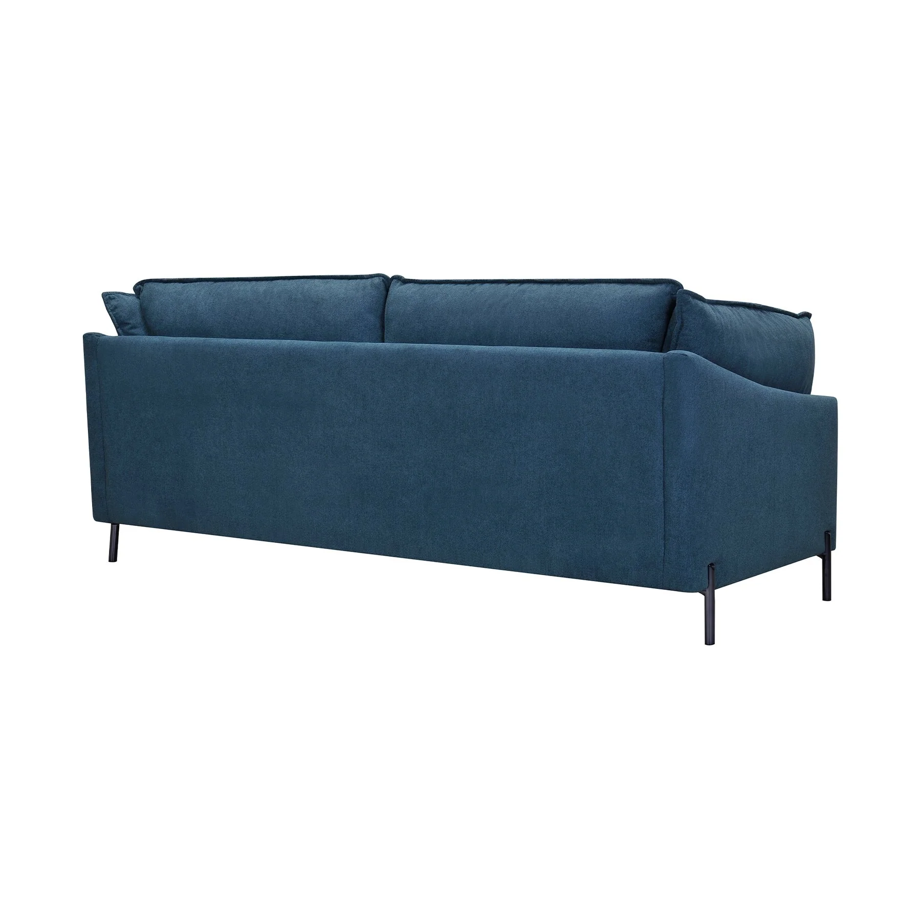 Juliett 80" Modern Blue Fabric Sofa with Power Footrest - Image 3
