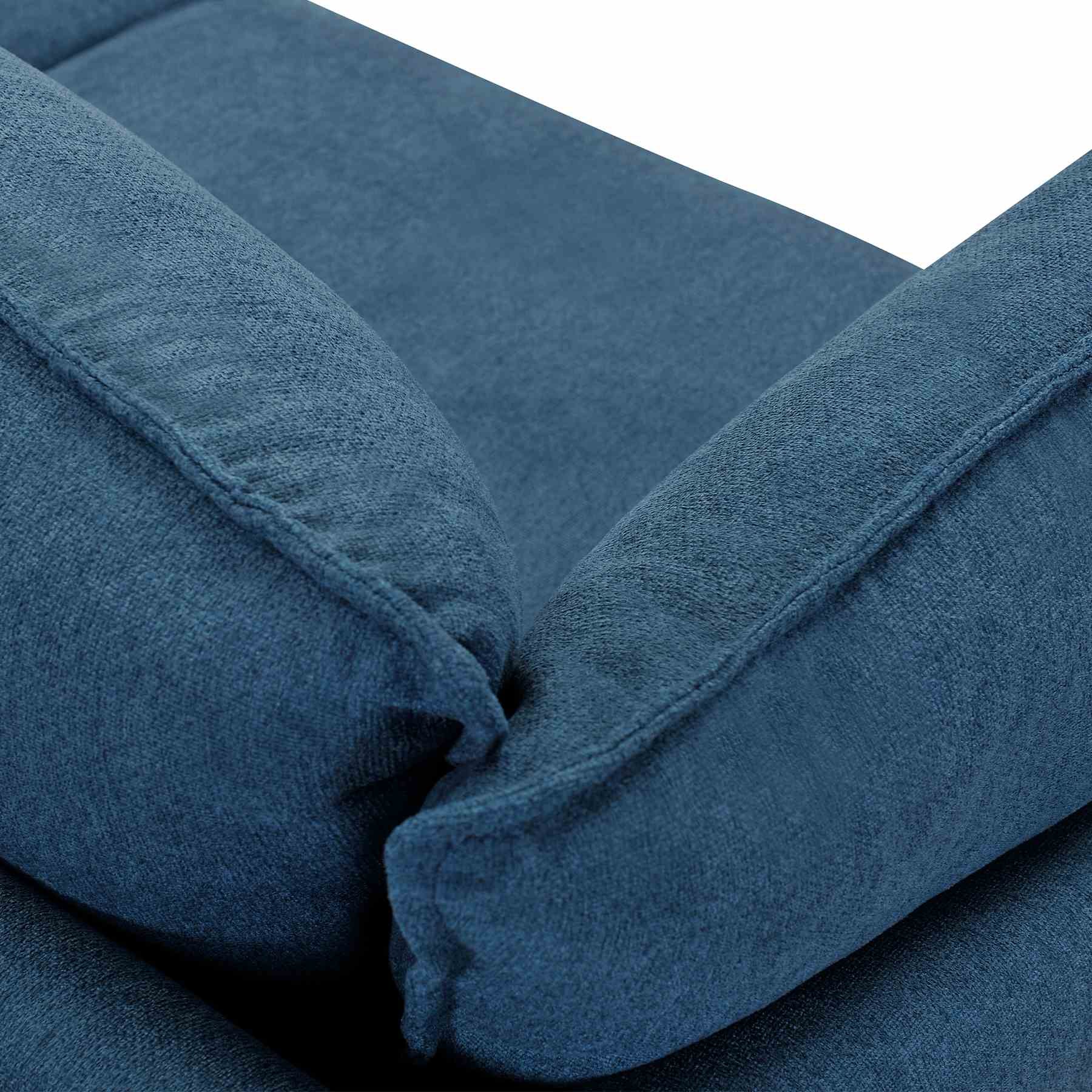 Juliett 80" Modern Blue Fabric Sofa with Power Footrest - Image 5