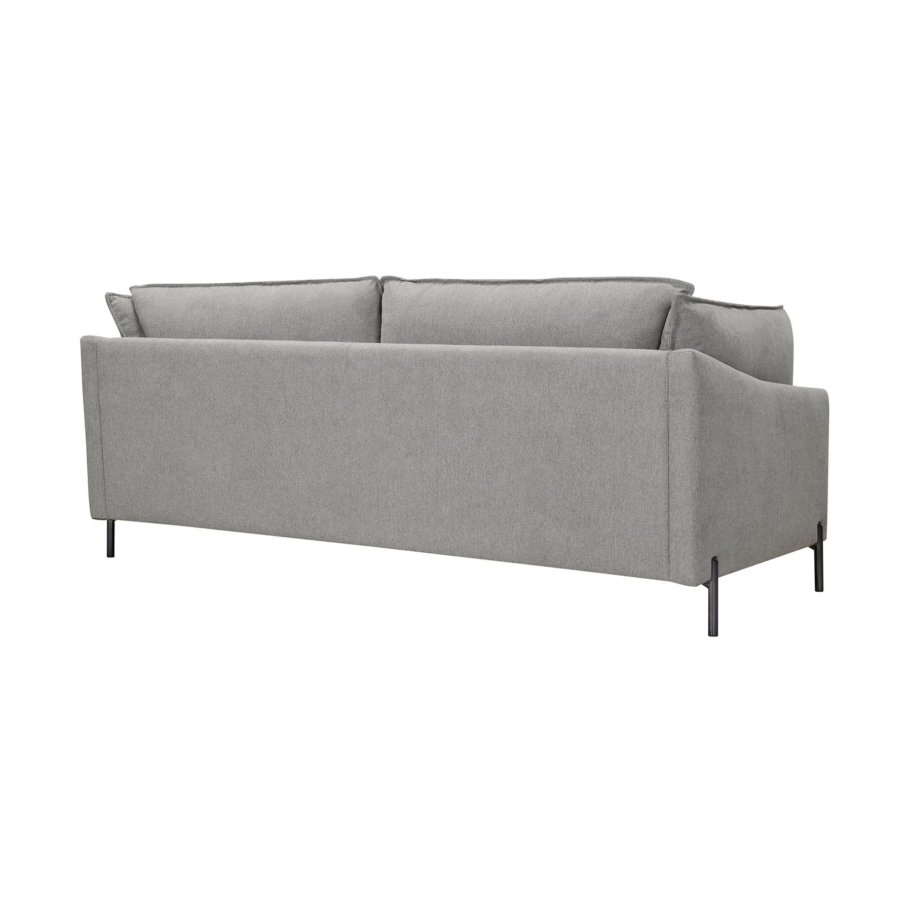 Juliett 80" Modern Gray Fabric Sofa with Power Footrest - Image 3
