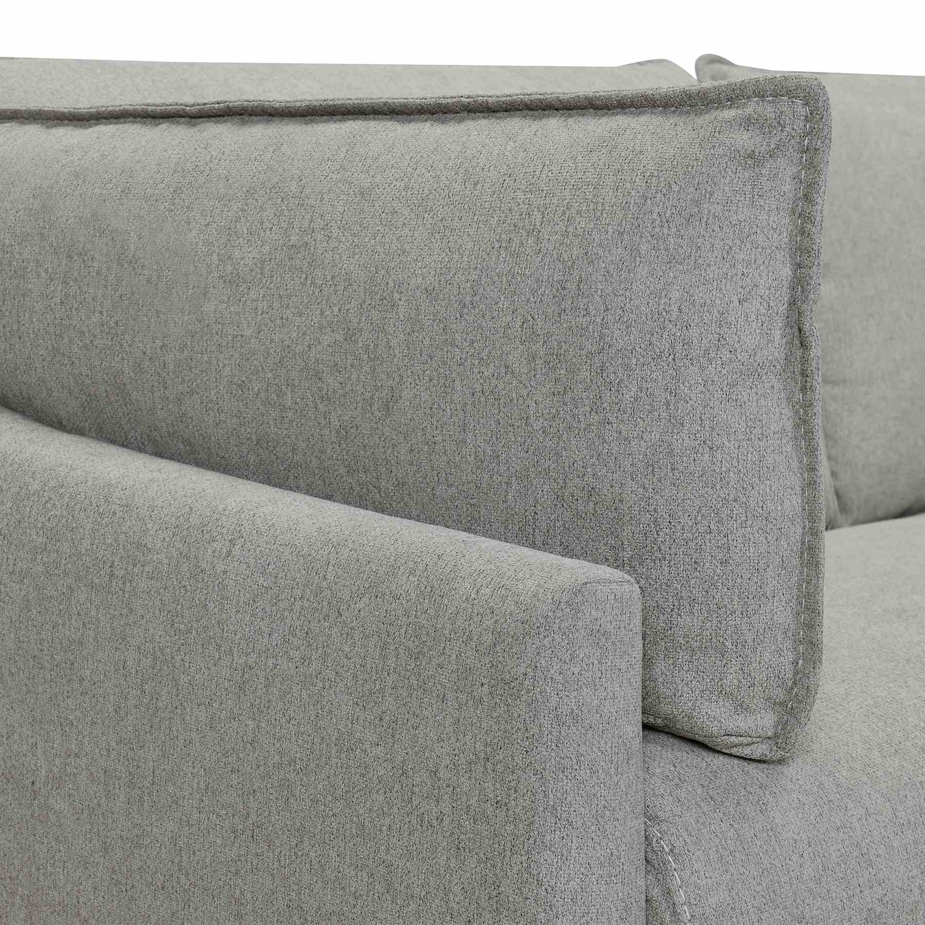 Juliett 80" Modern Gray Fabric Sofa with Power Footrest - Image 4