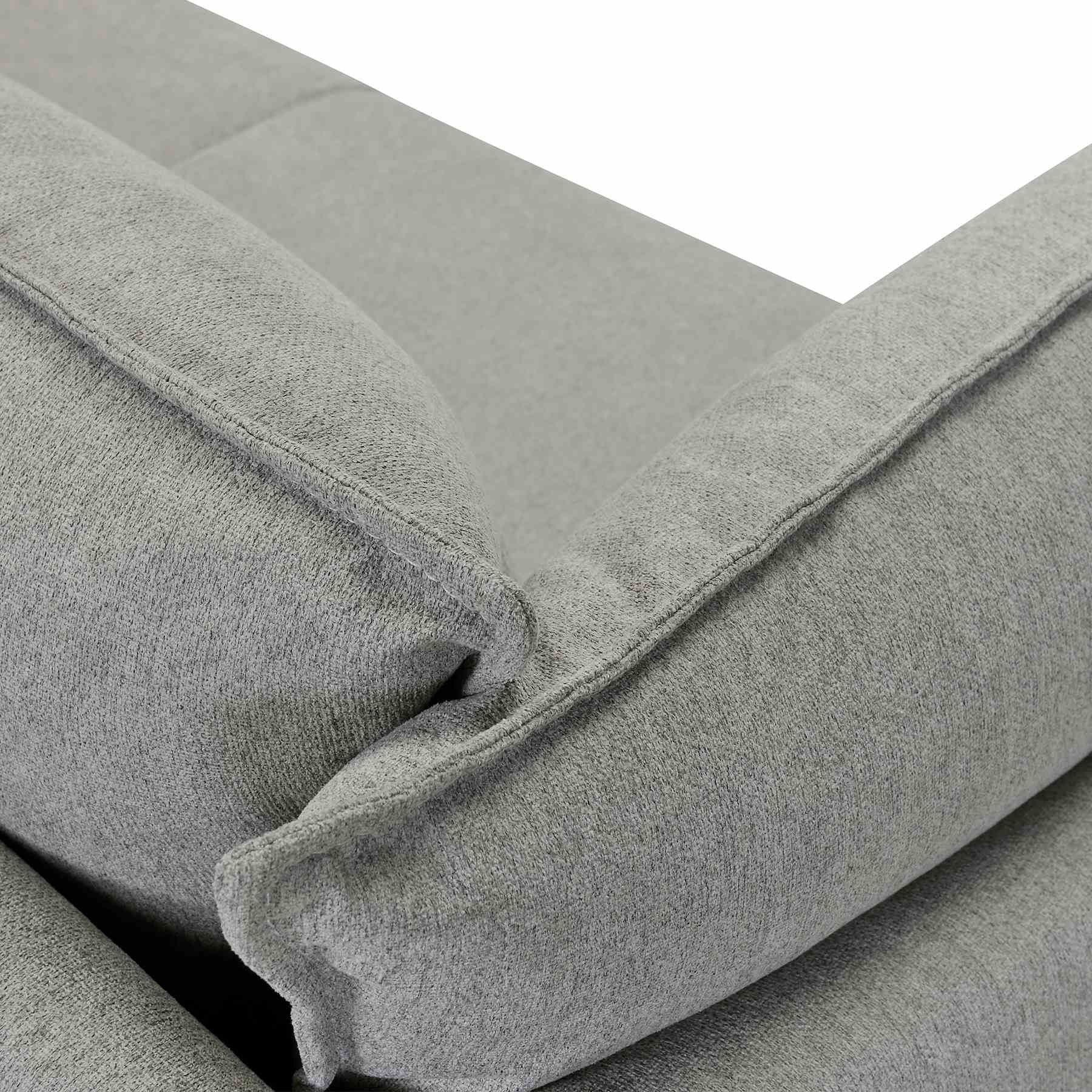 Juliett 80" Modern Gray Fabric Sofa with Power Footrest - Image 5