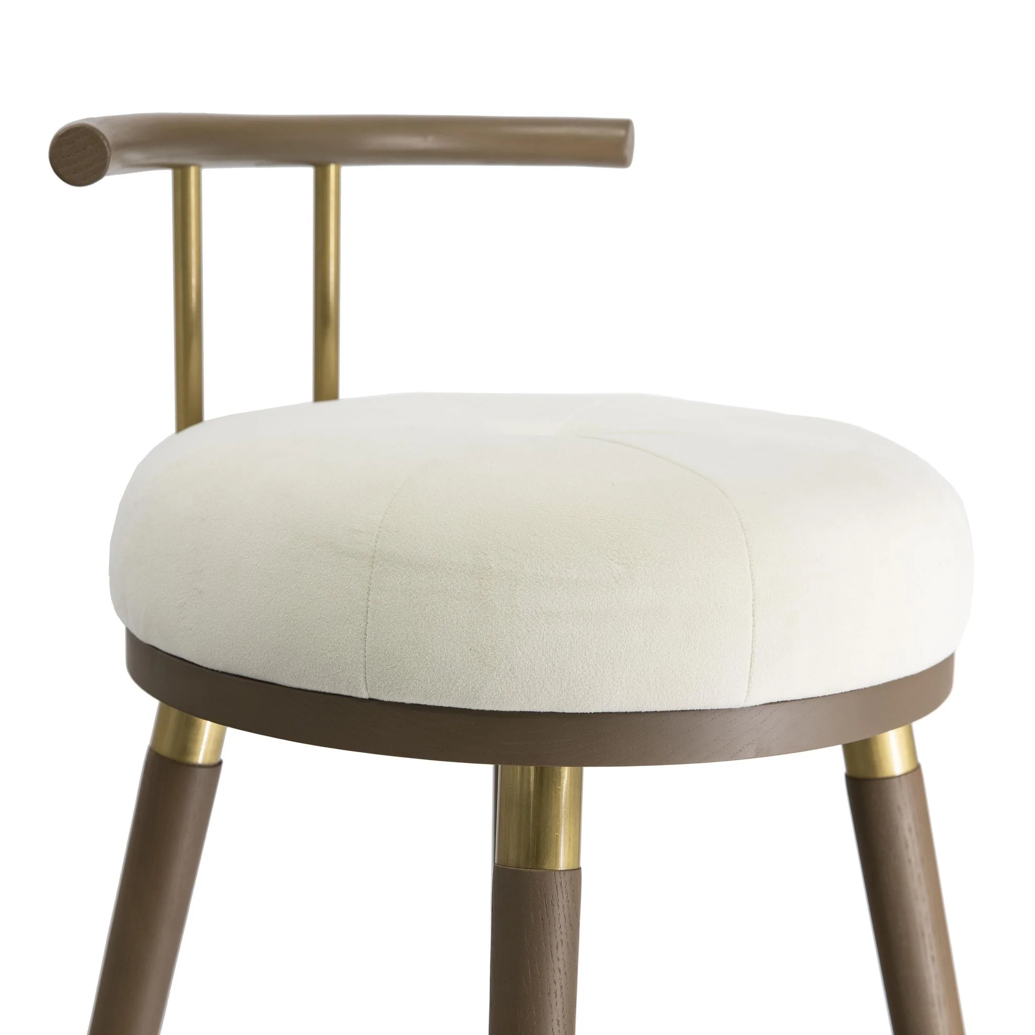 Juniper Cream Velvet Counter Stool - Image 4