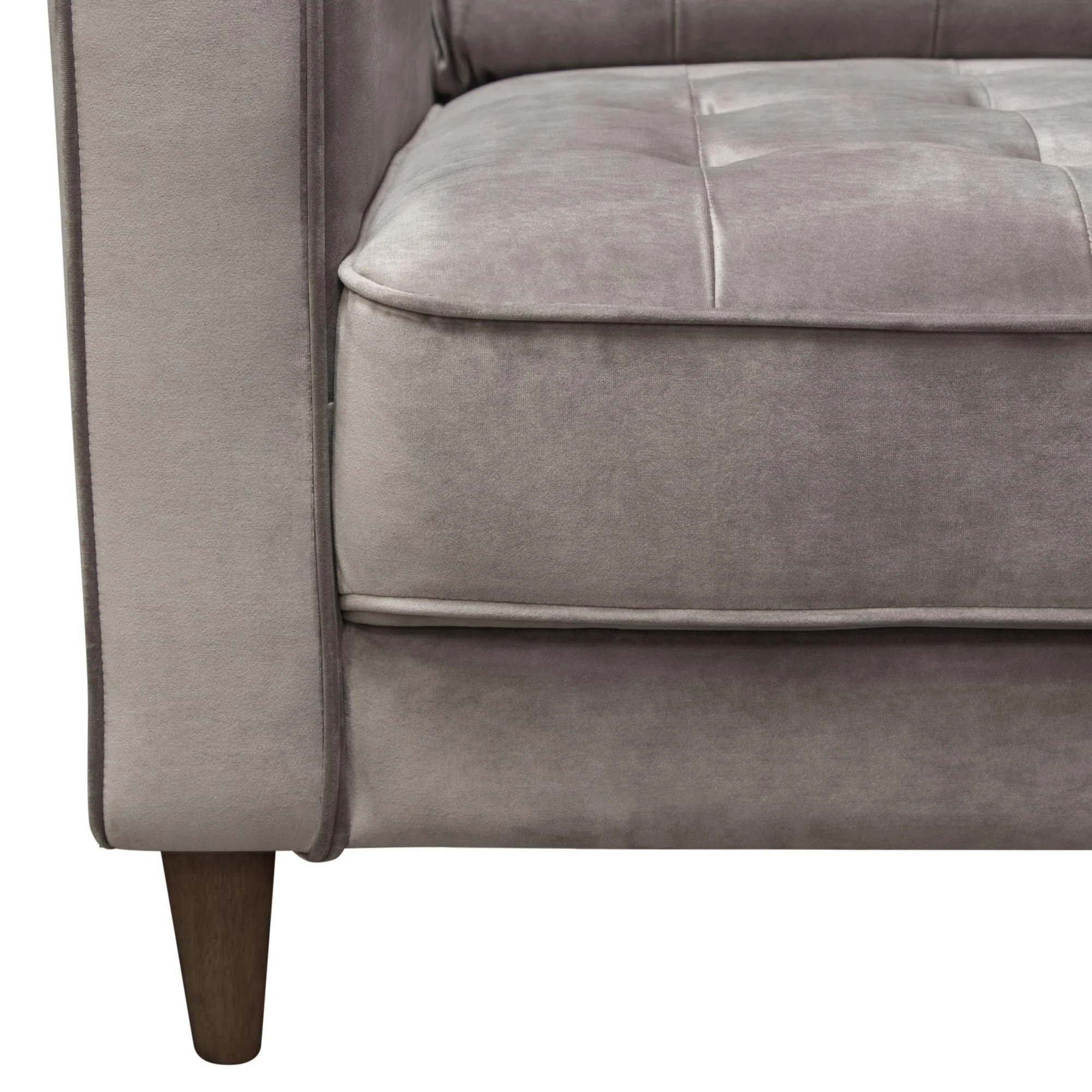 Juniper Tufted Chair in Champagne Grey Velvet by Diamond Sofa - Image 7