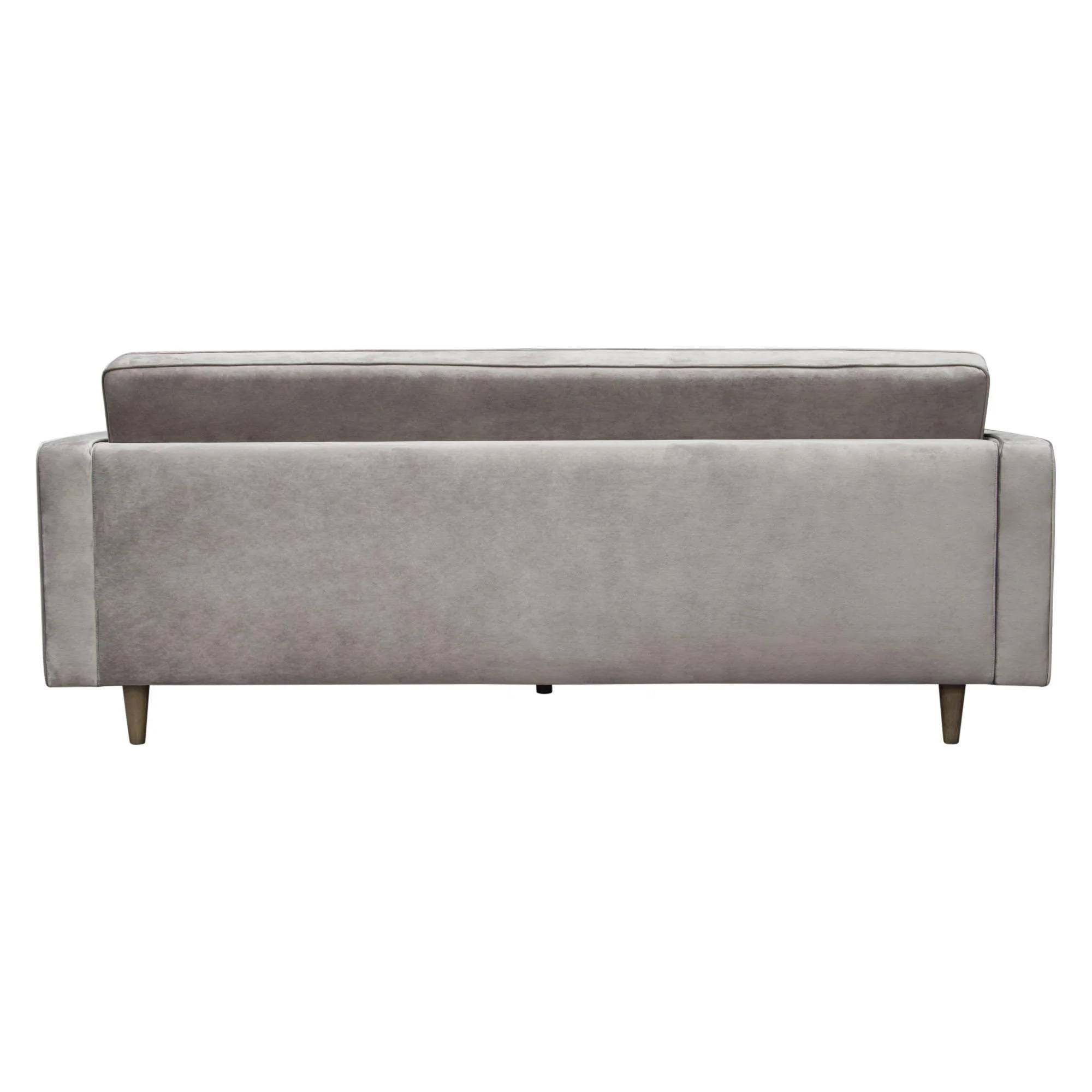 Juniper Tufted Sofa in Champagne Grey Velvet with (2) Bolster Pillows by Diamond Sofa - Image 6
