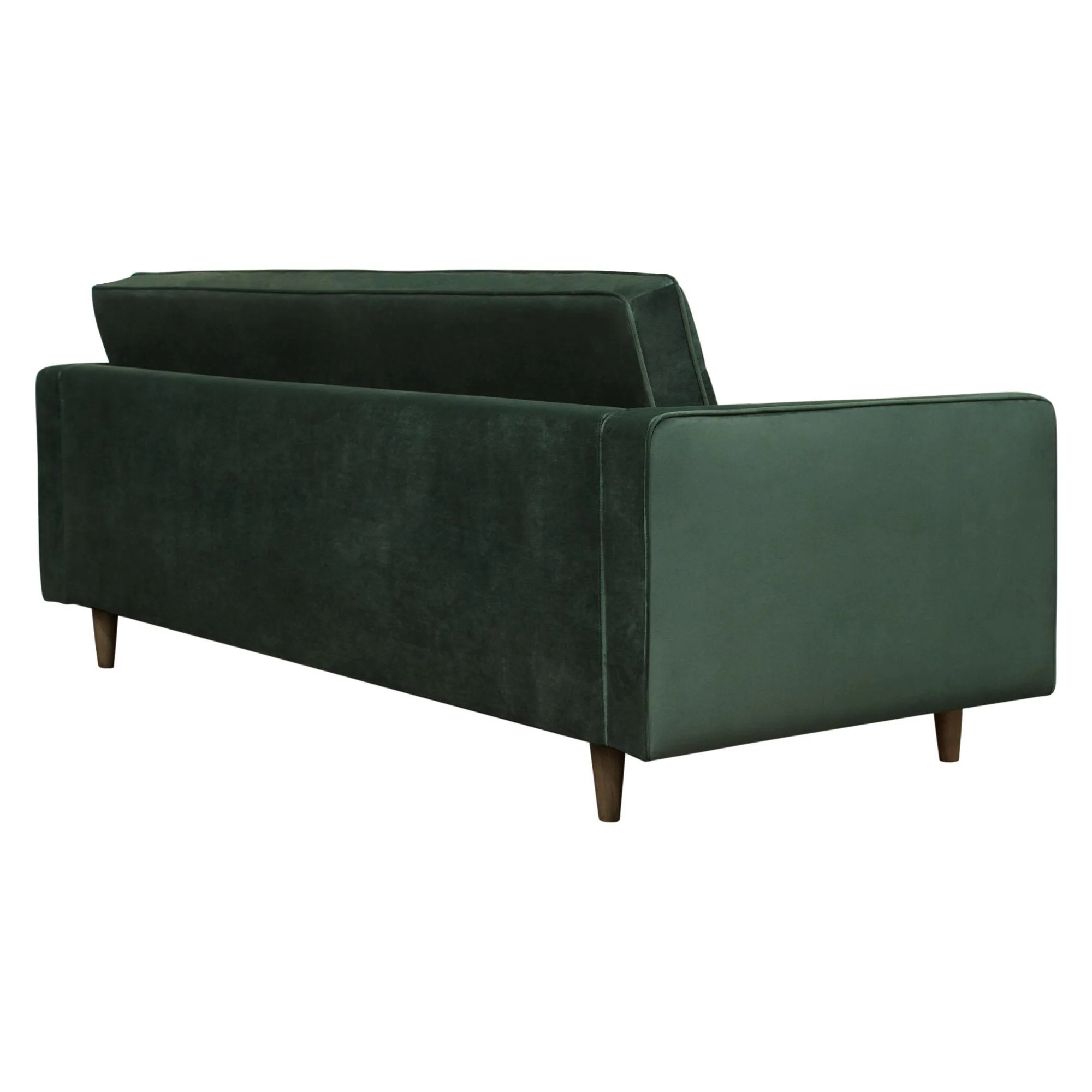 Juniper Tufted Sofa in Hunter Green Velvet with (2) Bolster Pillows by Diamond Sofa - Image 6
