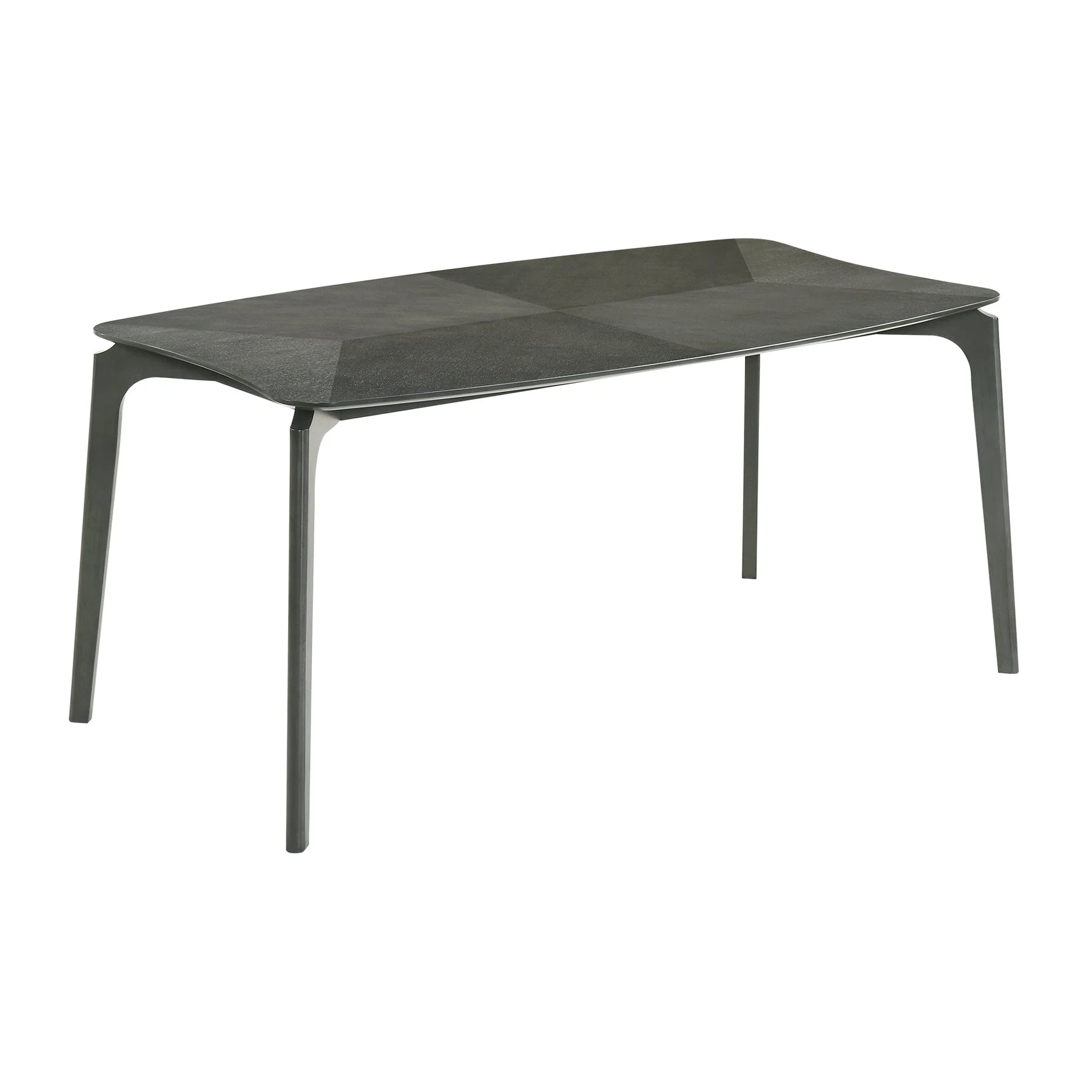 Kalia 5 Piece Wood Dining Set in Gray Finish with Gray Fabric - Image 4