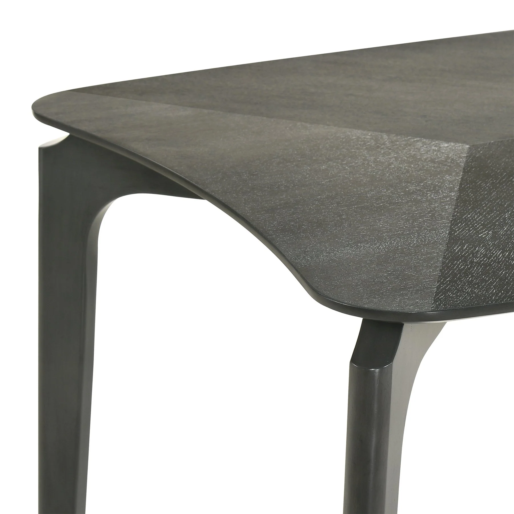 Kalia 5 Piece Wood Dining Set in Gray Finish with Gray Fabric - Image 8