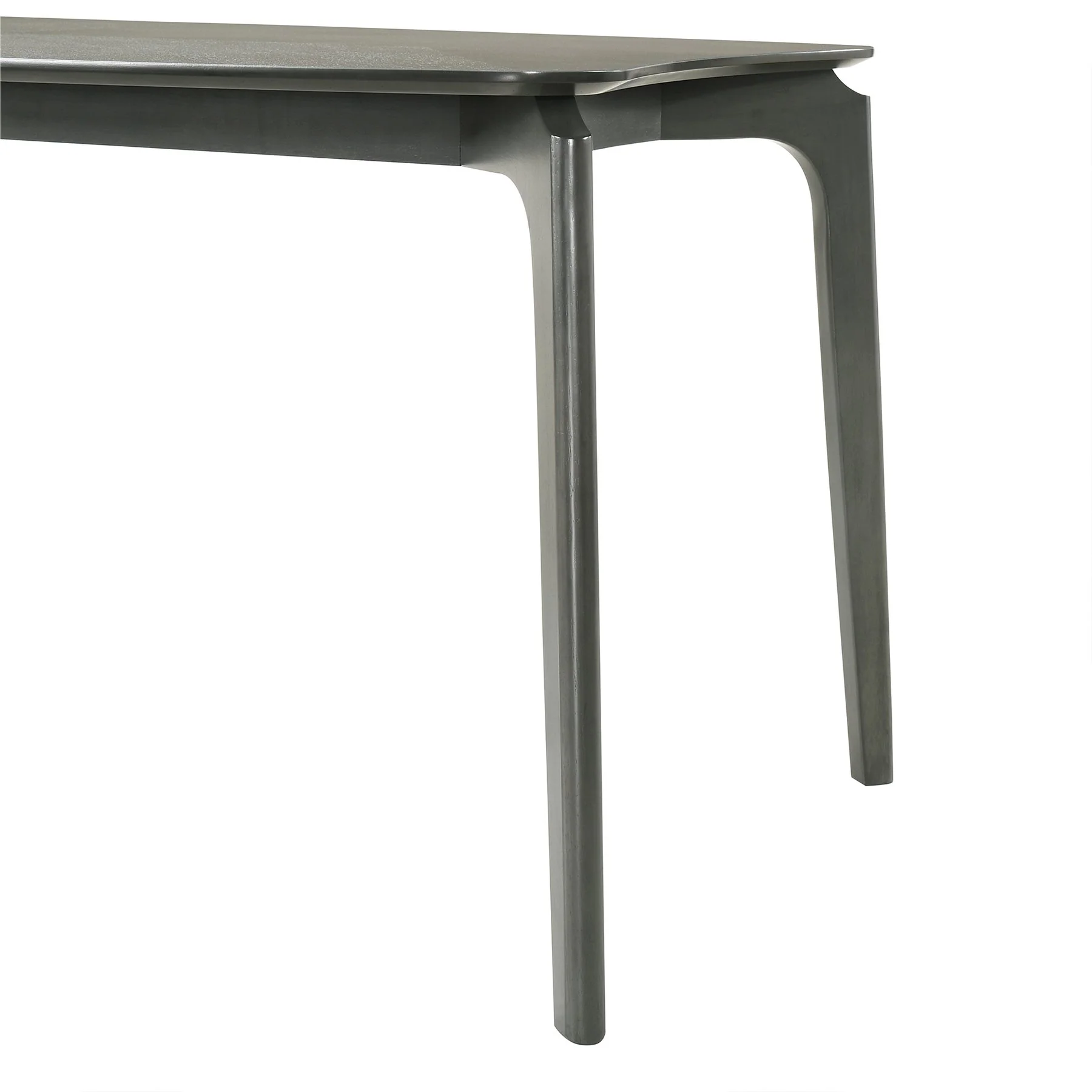Kalia 7 Piece Wood Dining Set in Gray Finish with Gray Fabric - Image 9