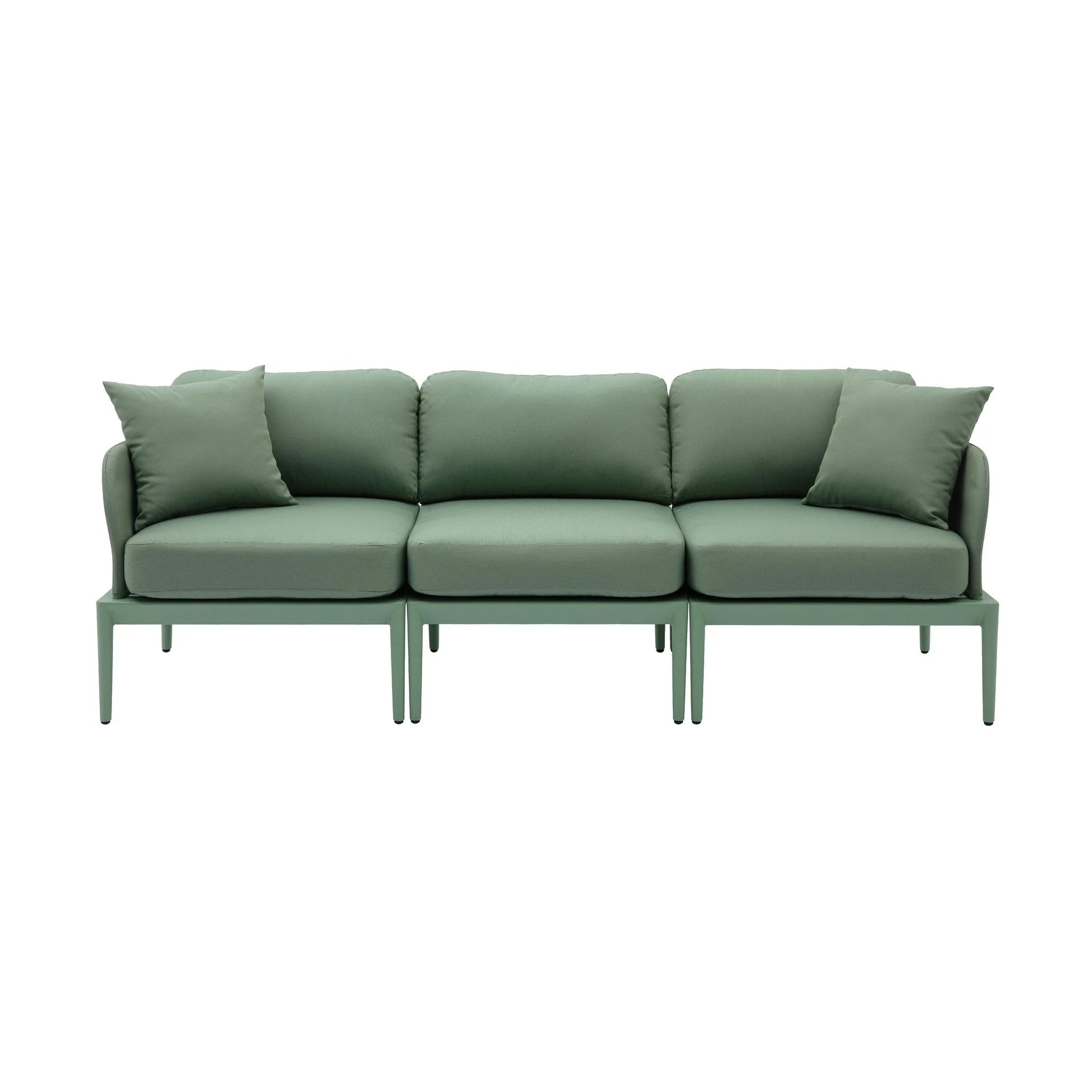 Kapri Moss Green Modular Outdoor Sofa - Image 3