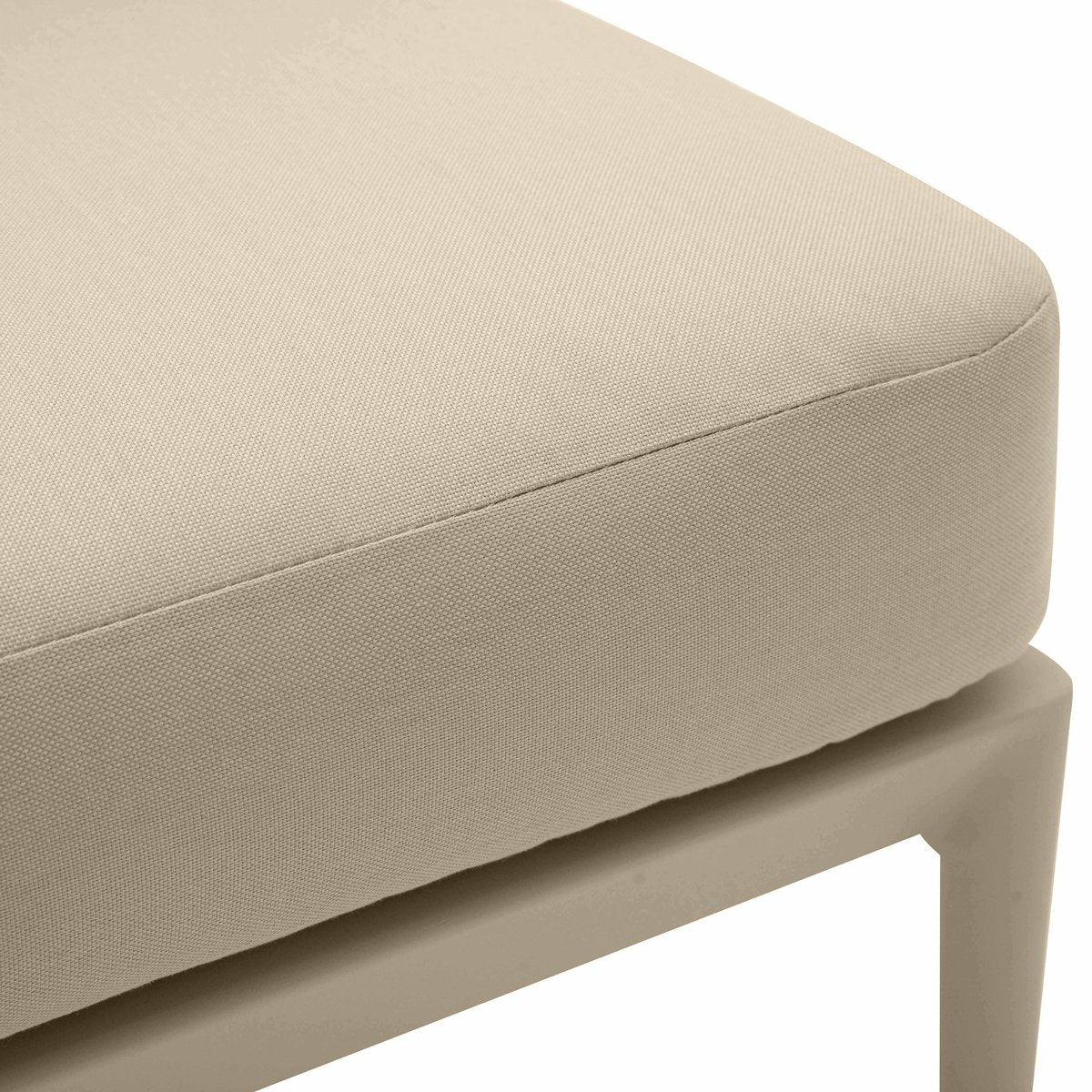 Kapri Taupe Modular Outdoor Armless Chair - Image 5