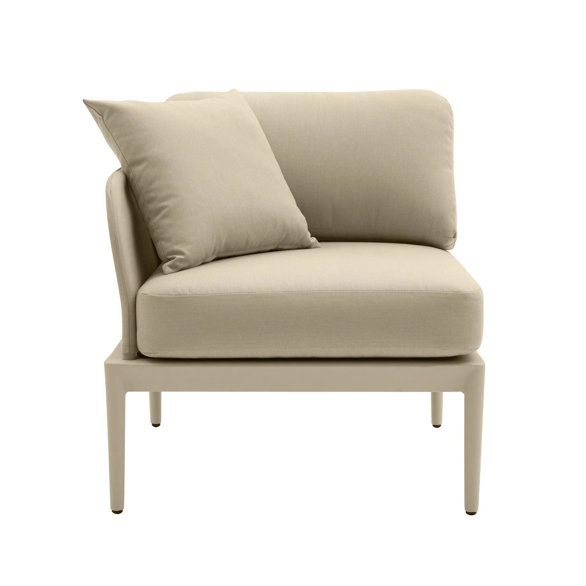 Kapri Taupe Modular Outdoor LAF Corner Seat - Image 2