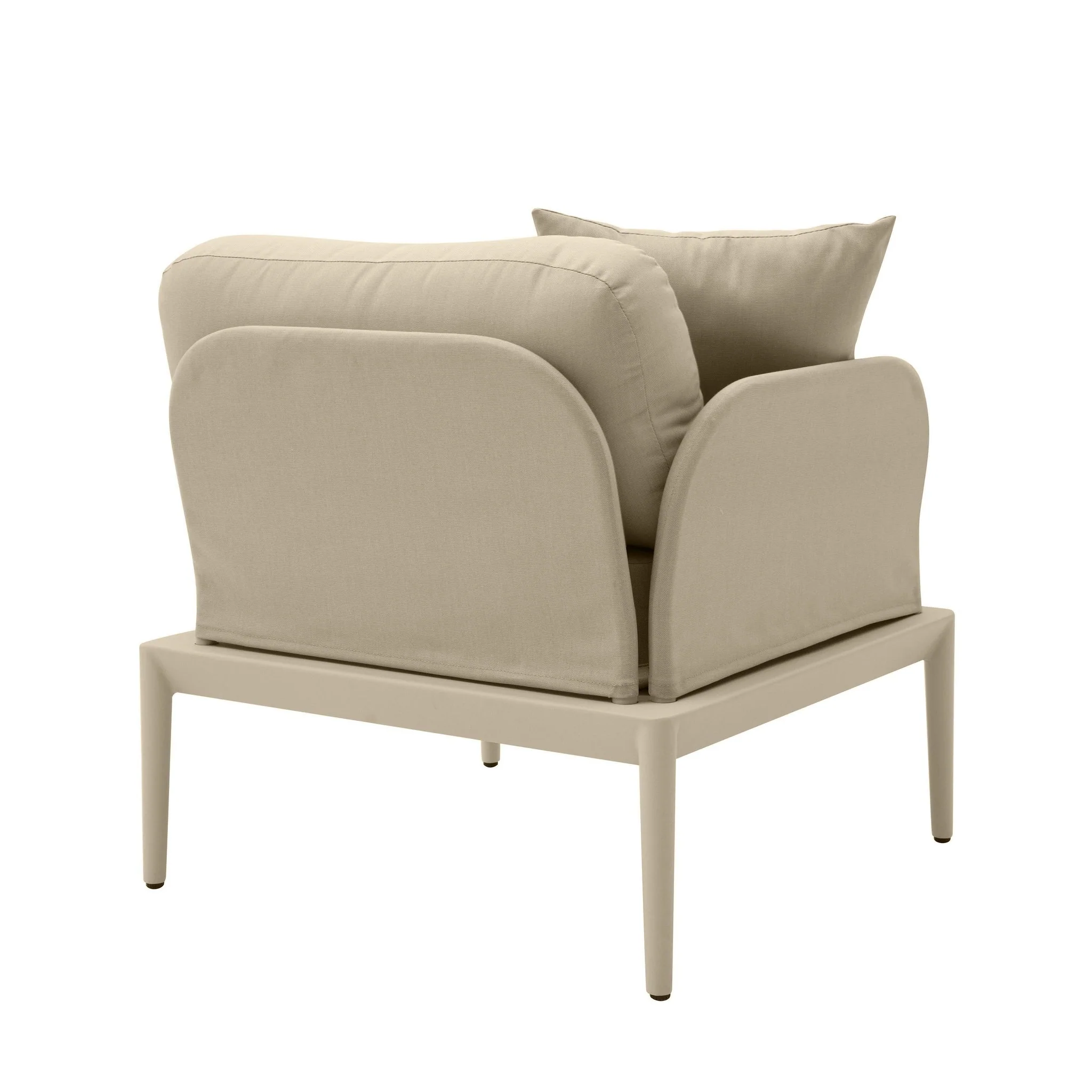 Kapri Taupe Modular Outdoor LAF Corner Seat - Image 3