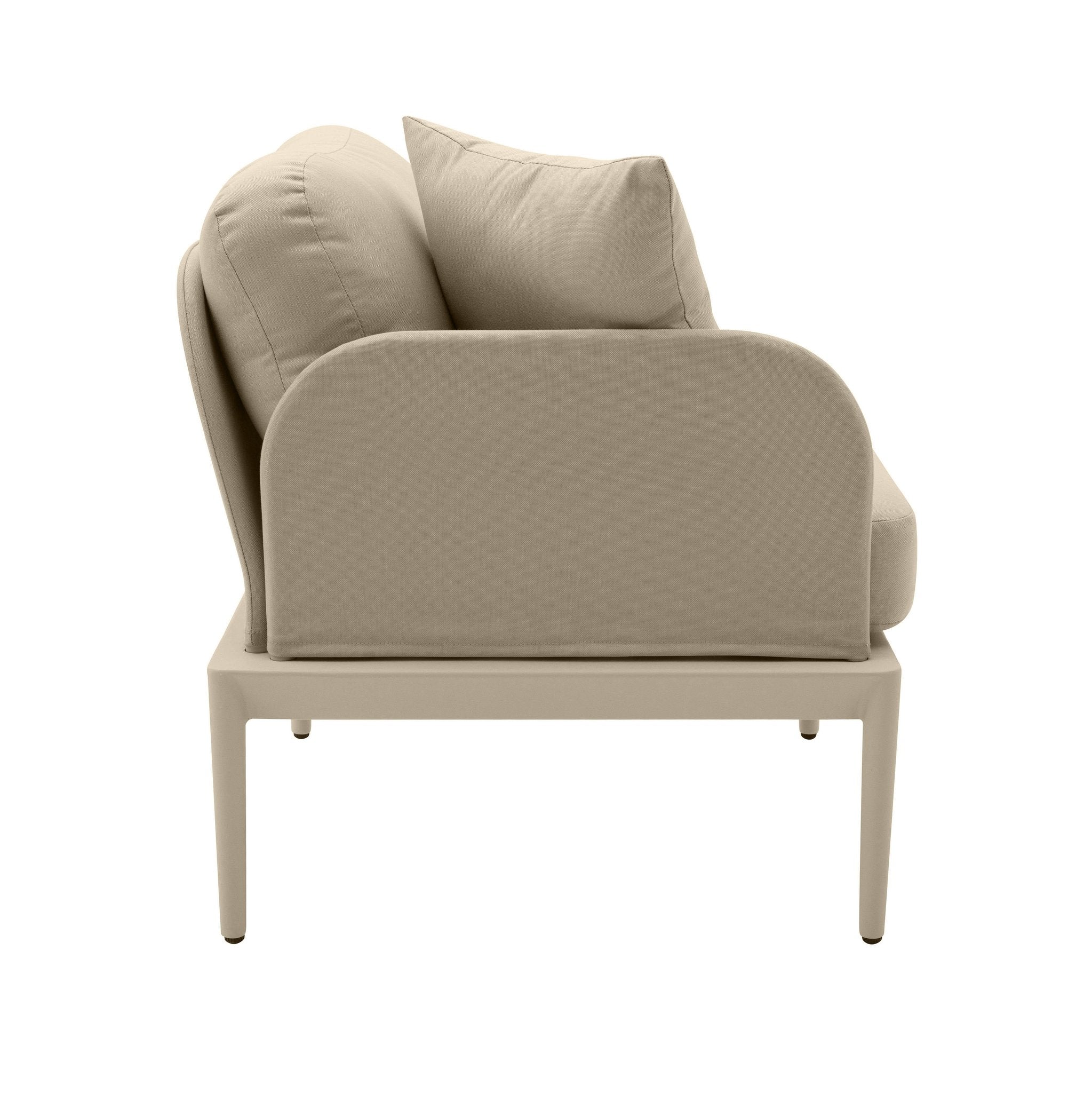 Kapri Taupe Modular Outdoor LAF Corner Seat - Image 5