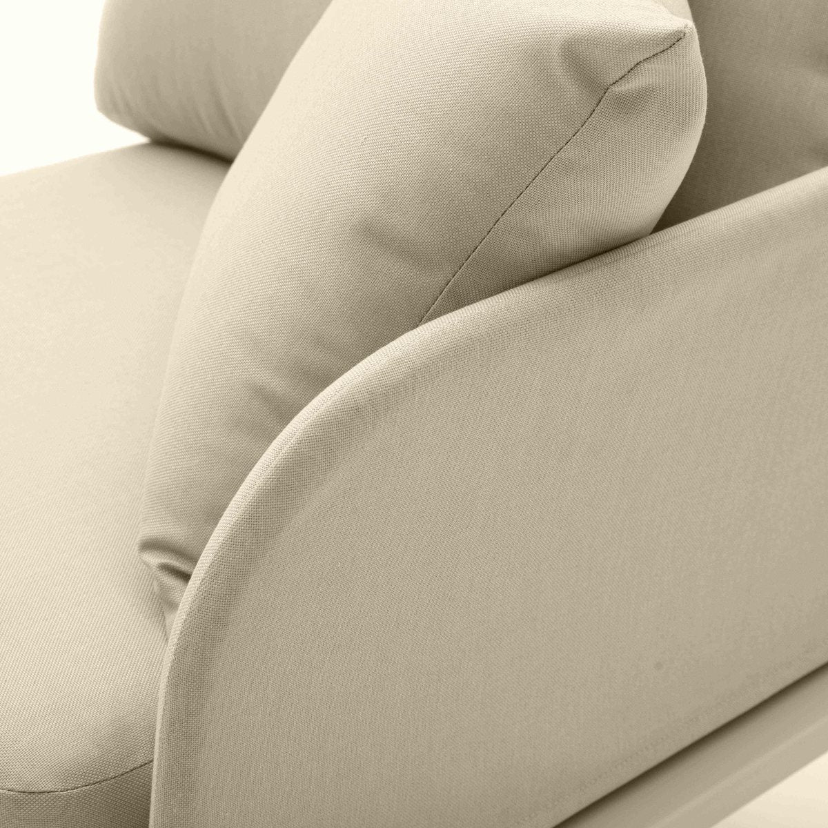 Kapri Taupe Modular Outdoor RAF Corner Seat - Image 4