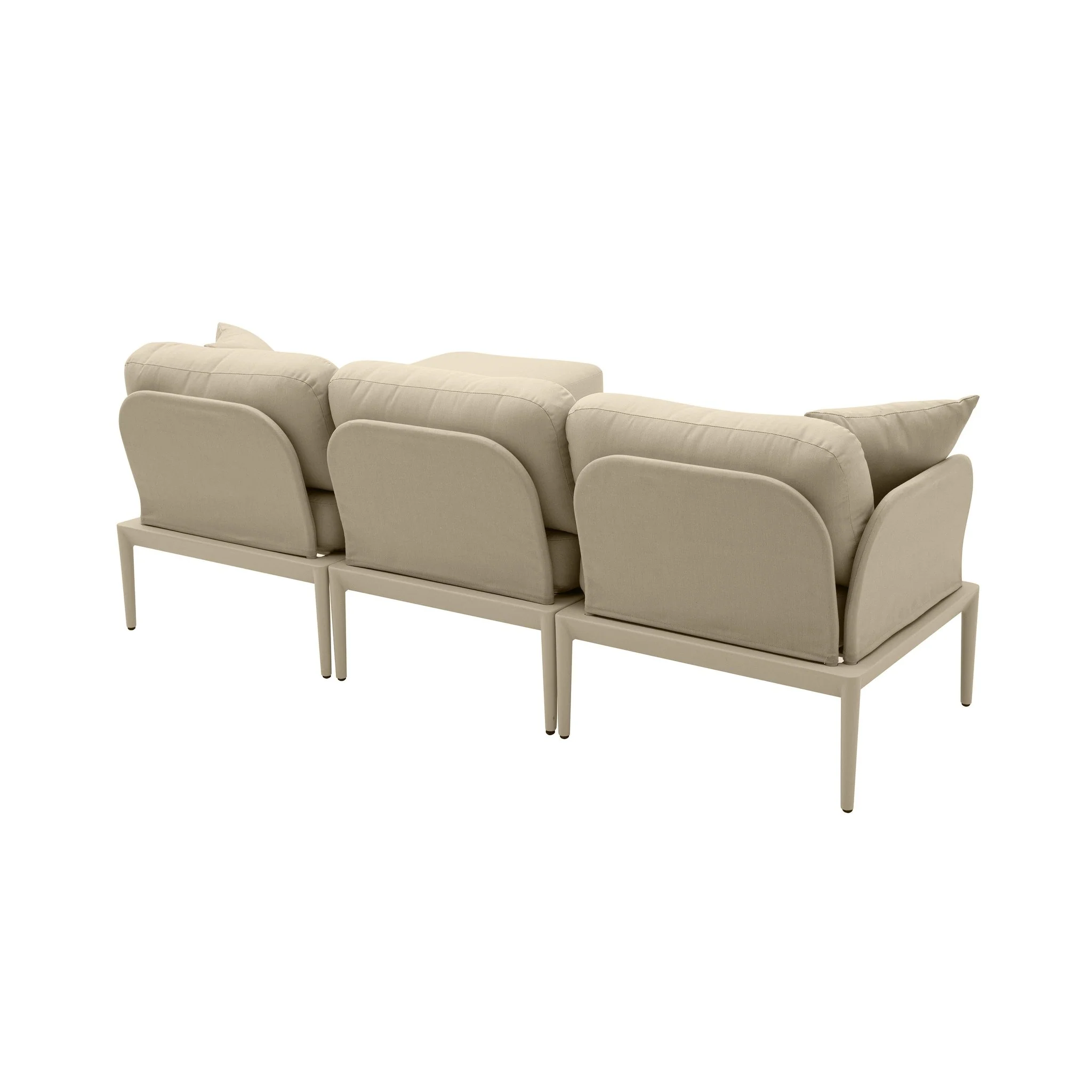 Kapri Taupe Modular Outdoor Sectional - Image 4