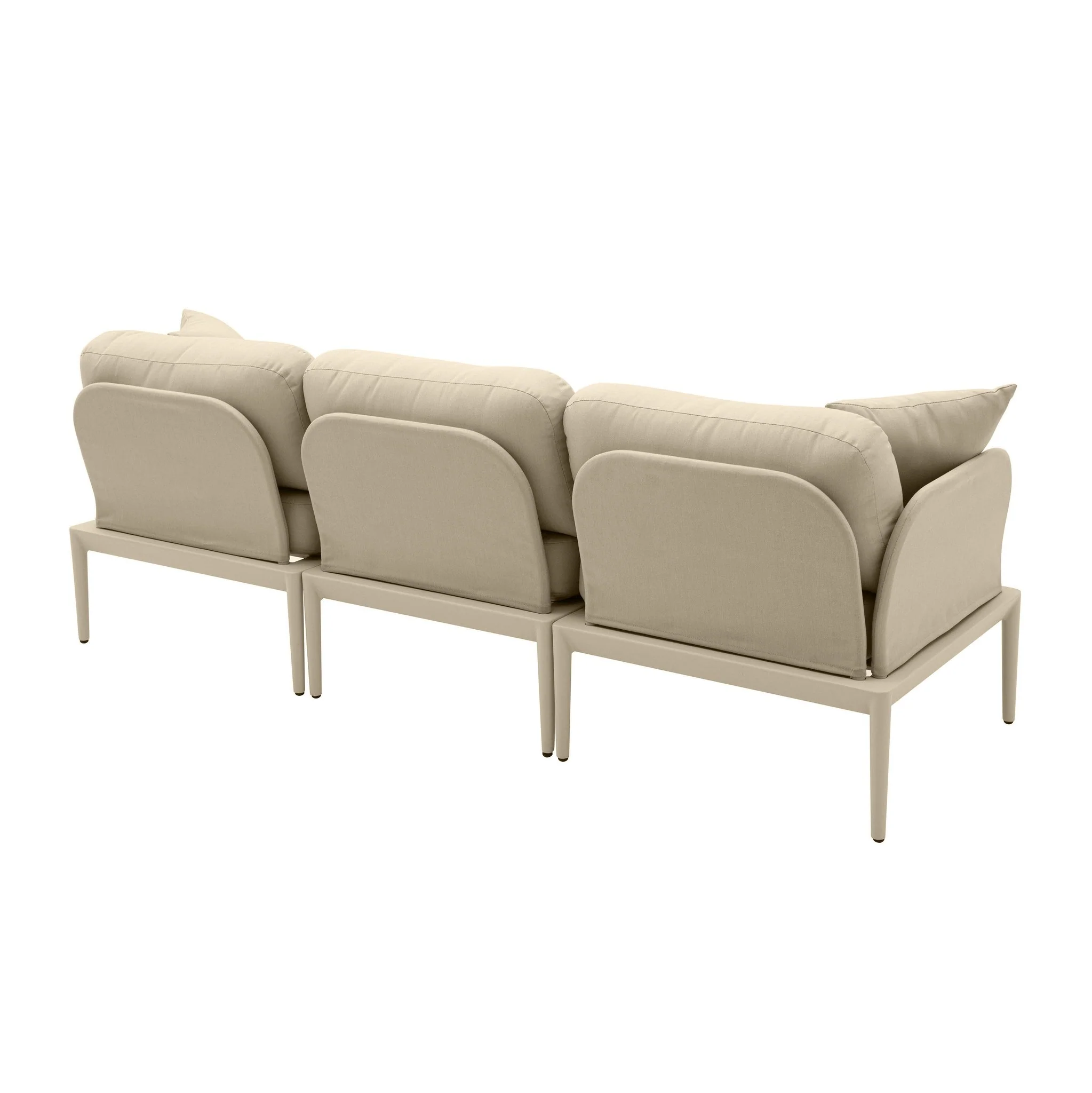 Kapri Taupe Modular Outdoor Sofa - Image 4