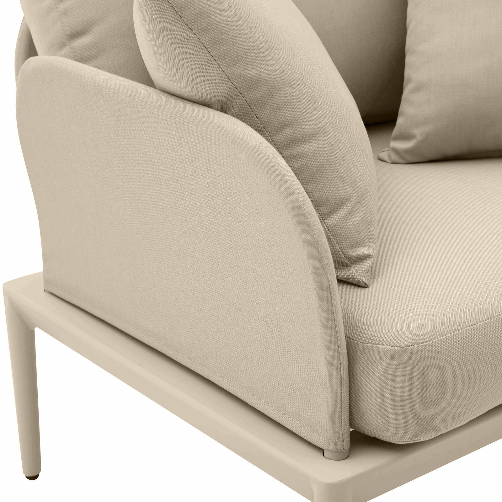 Kapri Taupe Outdoor Armchair - Image 5