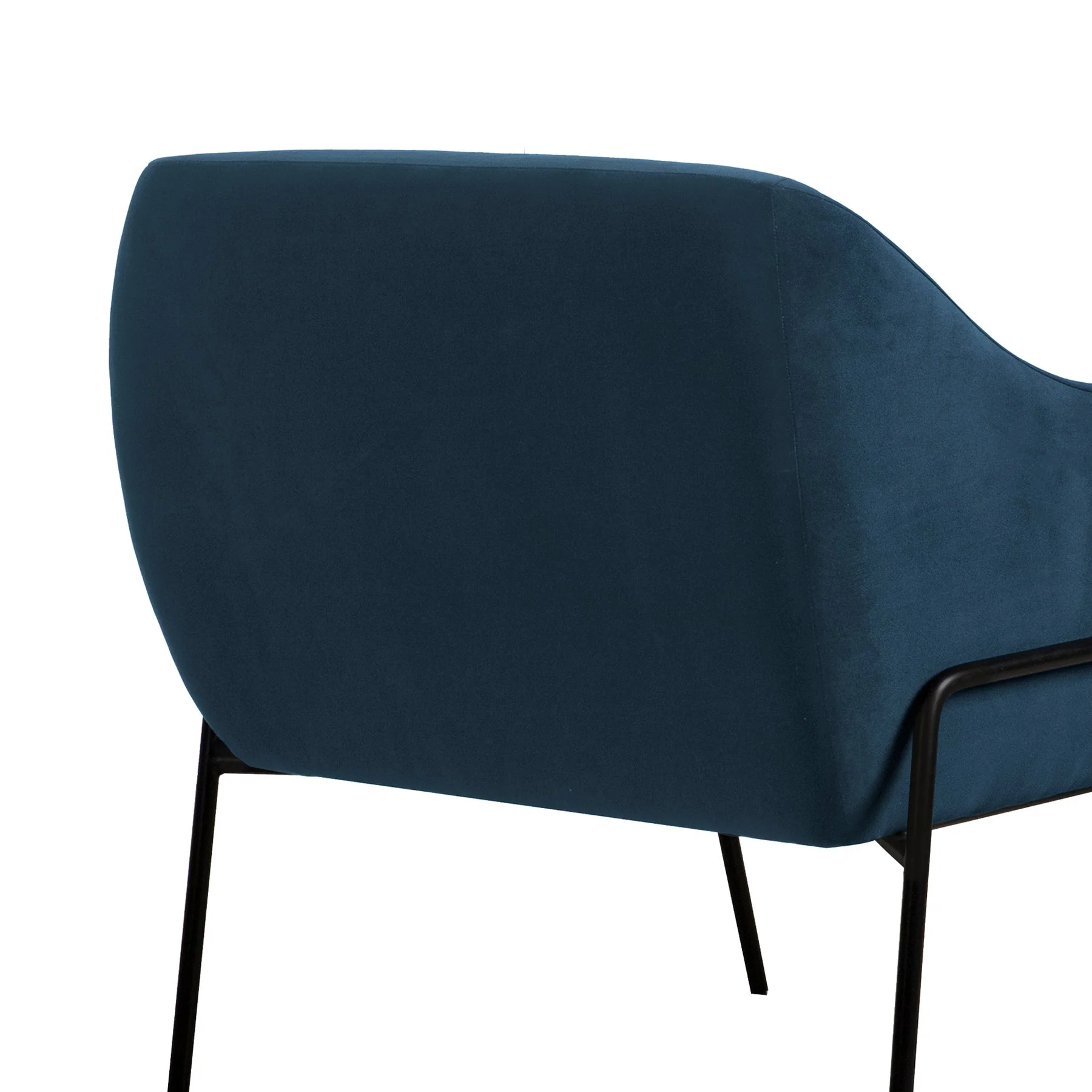 Karen Blue Velvet Modern Accent Chair - Image 5