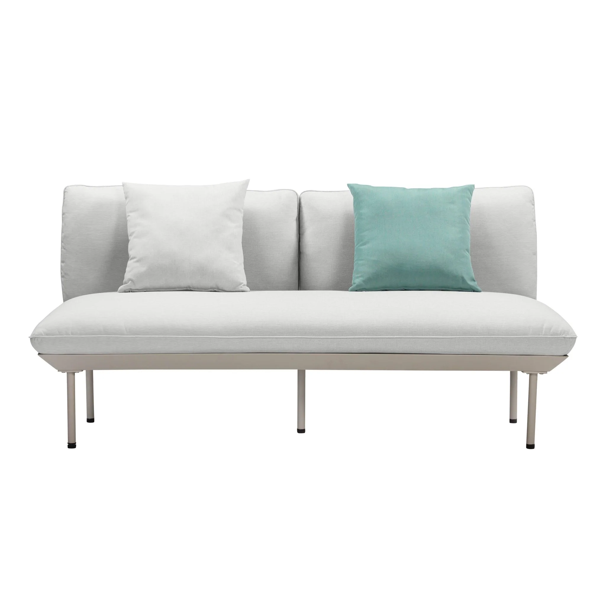 Katti Light Grey Outdoor Loveseat - Image 3