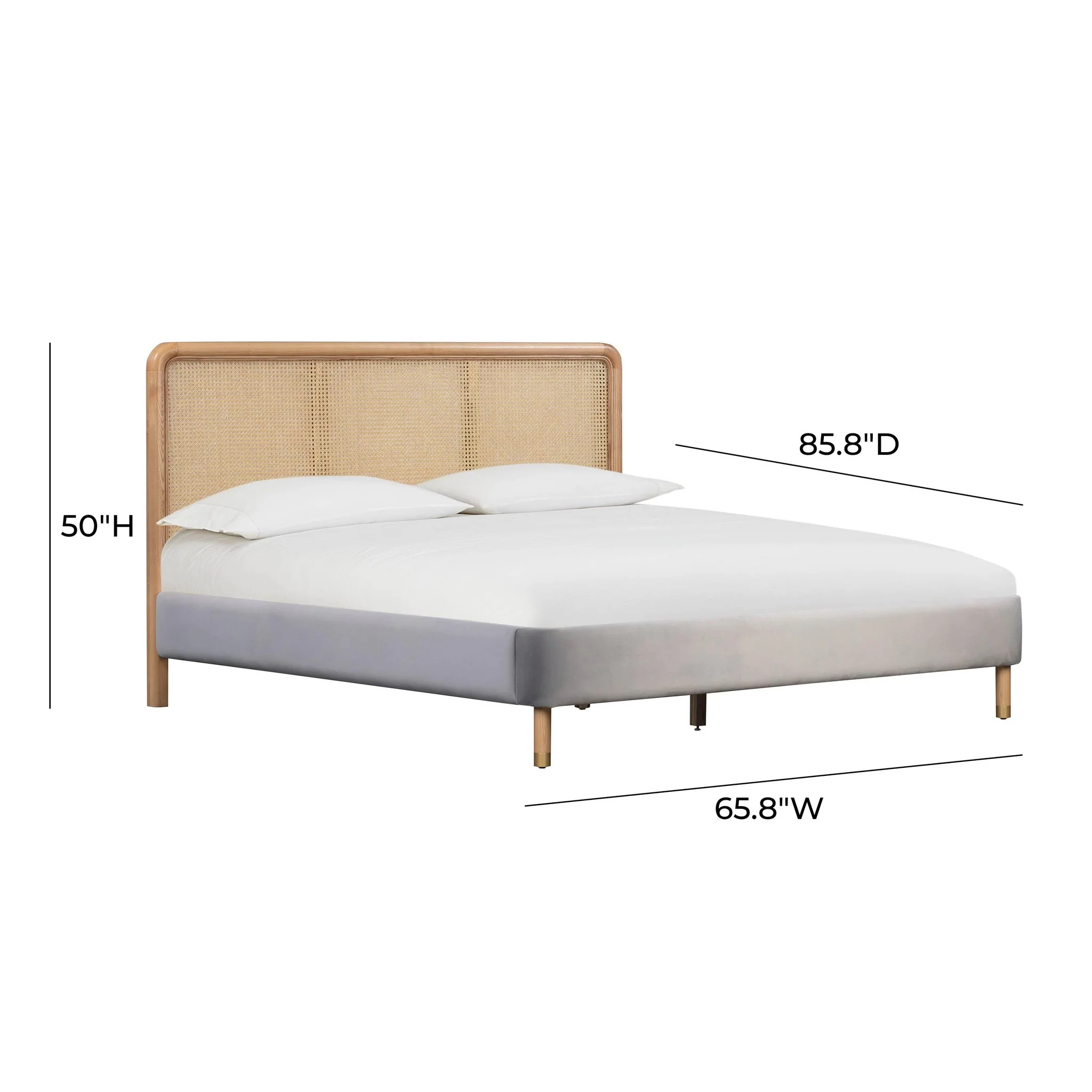 Kavali Grey Queen Bed - Image 9