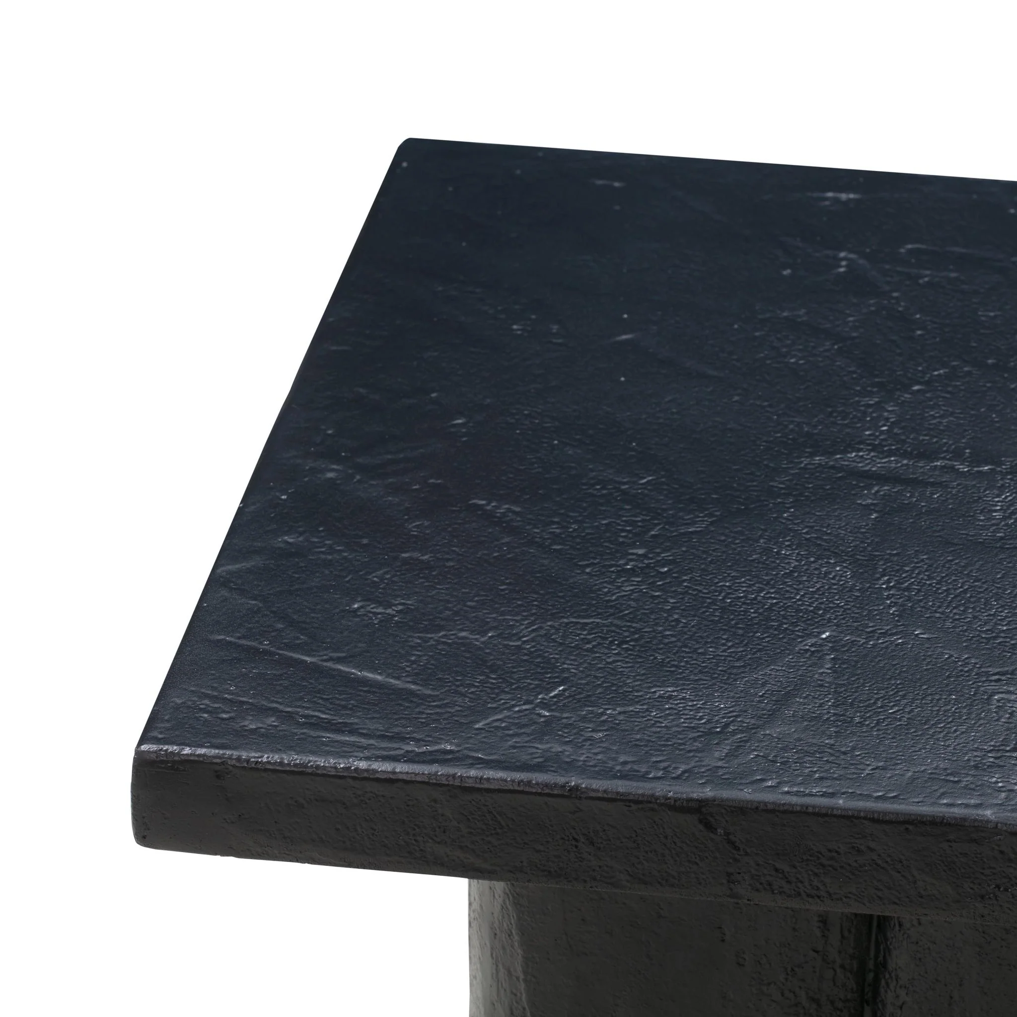 Kayla Black Concrete Side Table - Image 5