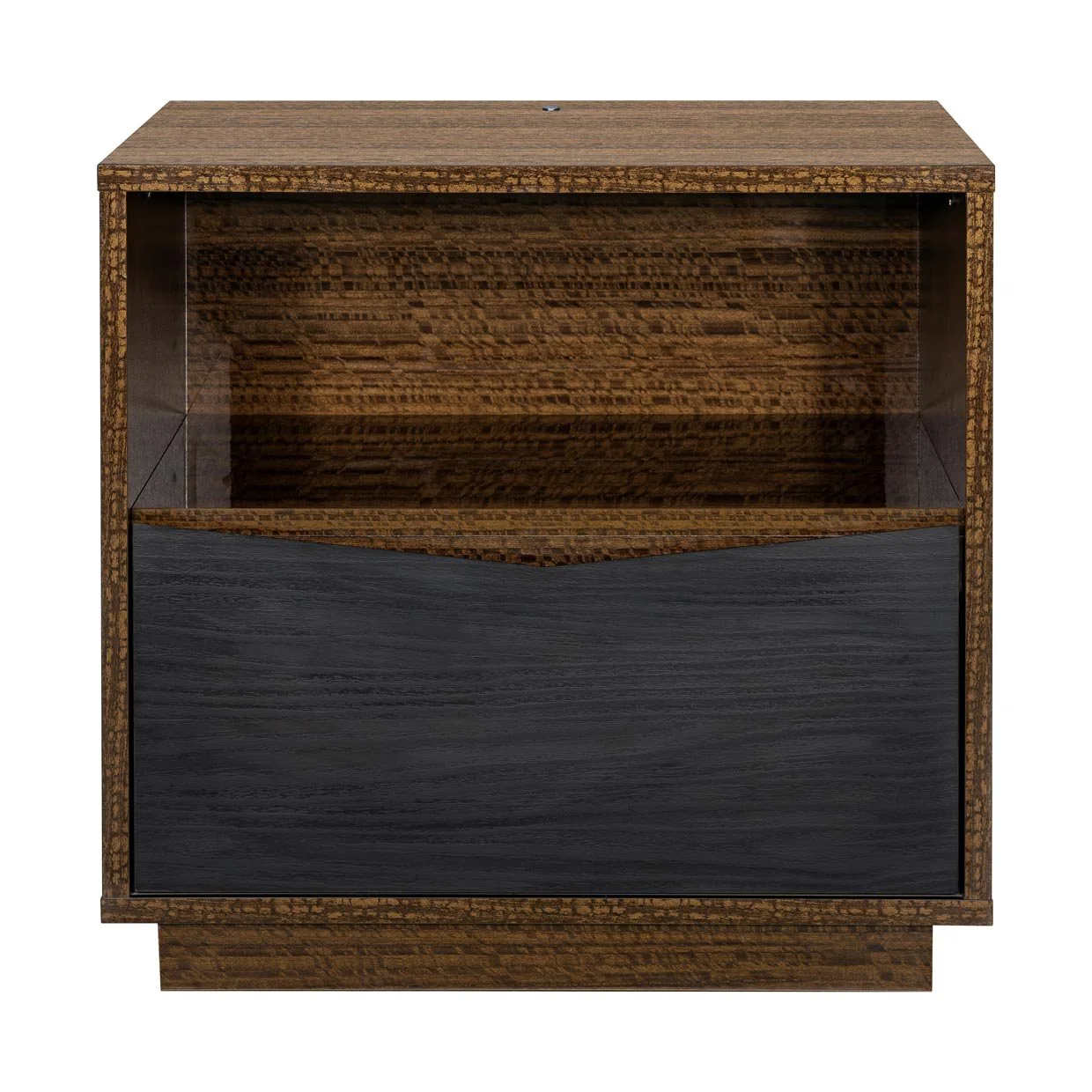 Kayner 1-Drawer Nightstand with LED Lights - Charcoal - Image 2