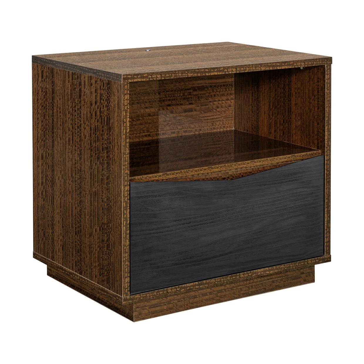 Kayner 1-Drawer Nightstand with LED Lights - Charcoal - Image 4