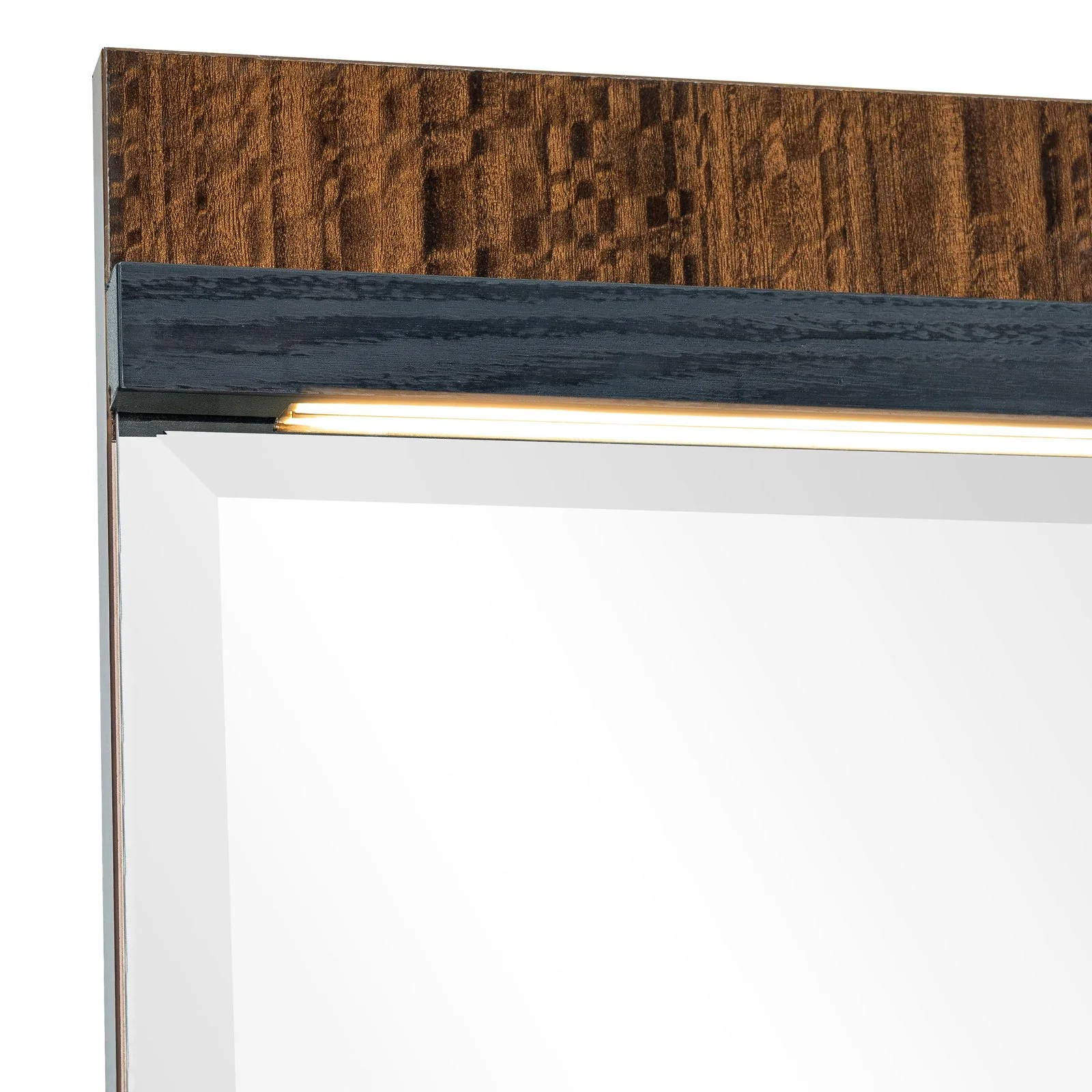 Kayner Dresser Mirror with LED Lights - Charcoal - Image 7