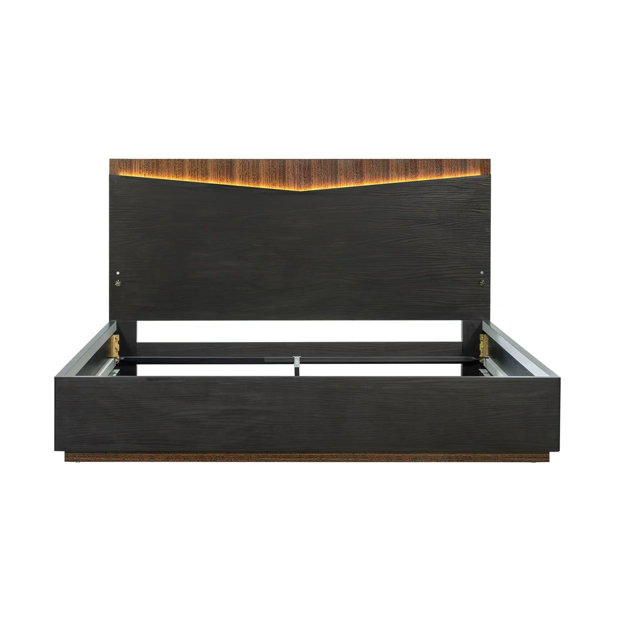 Kayner Eastern King Bed with LED Lights - Charcoal - Image 4
