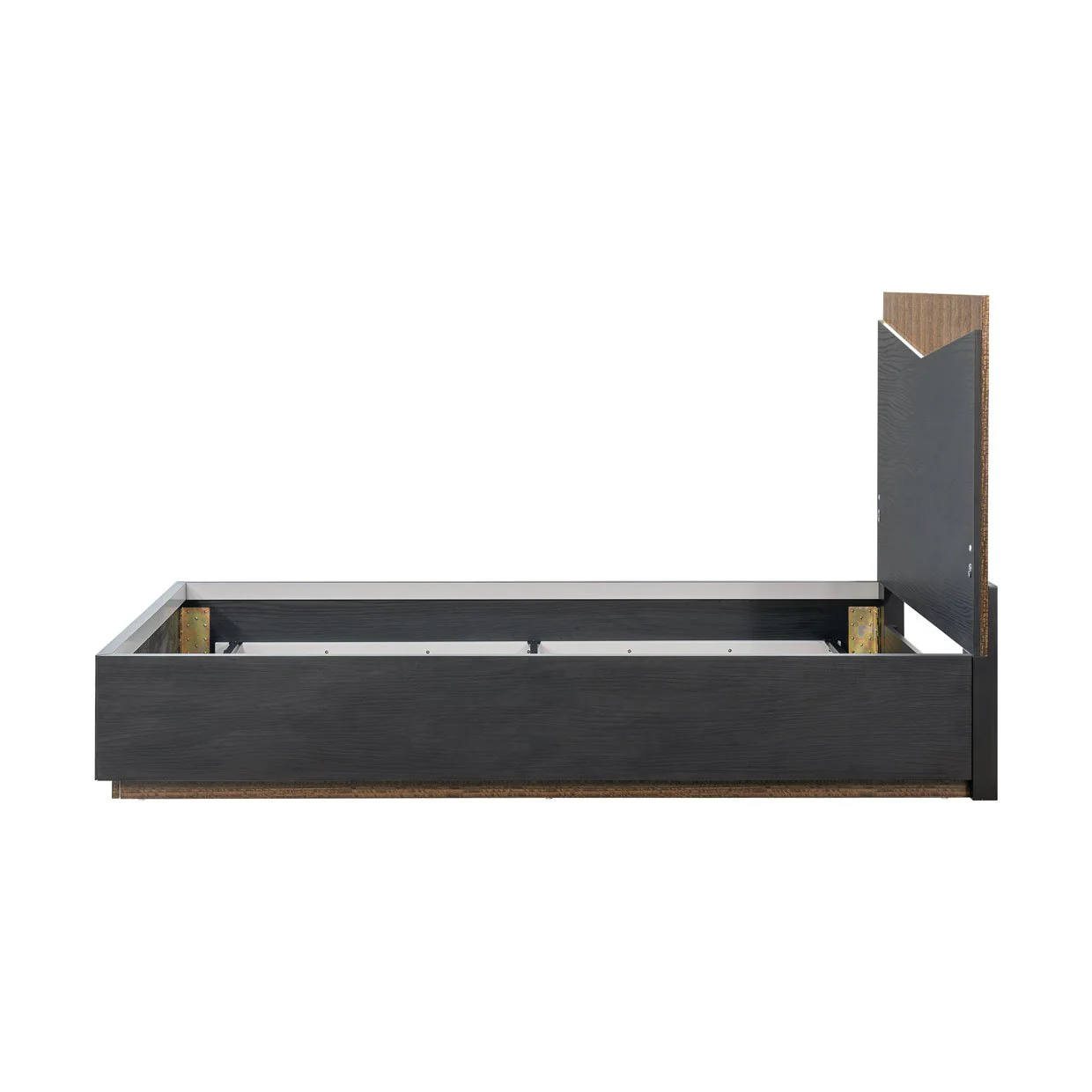 Kayner Queen Bed with LED Lights - Charcoal - Image 10