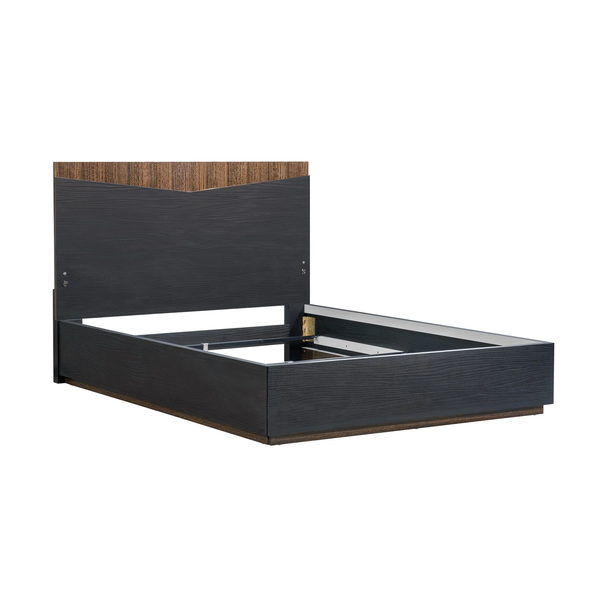 Kayner Queen Bed with LED Lights - Charcoal - Image 3