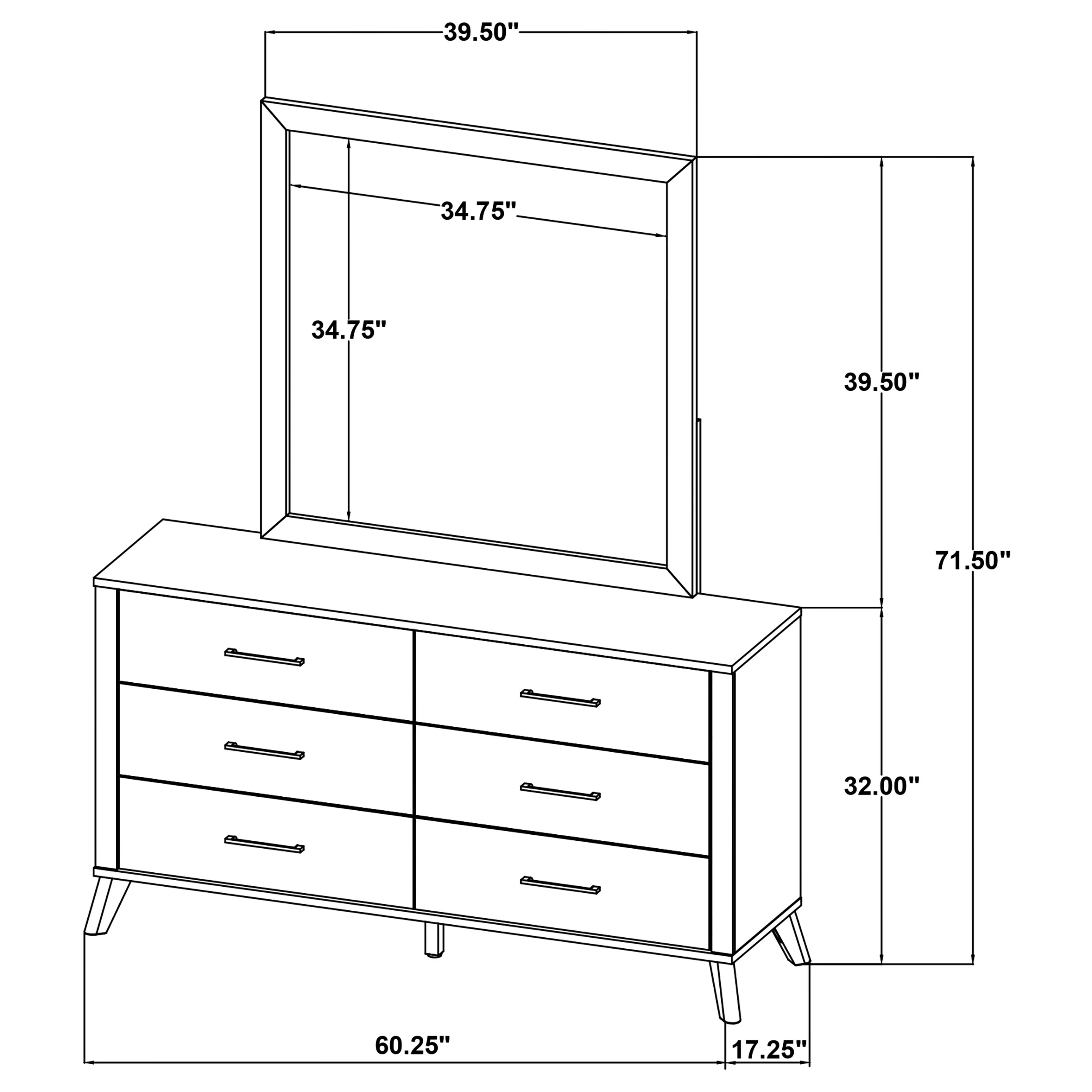 Kaywood Dresser with Mirror - Image 15