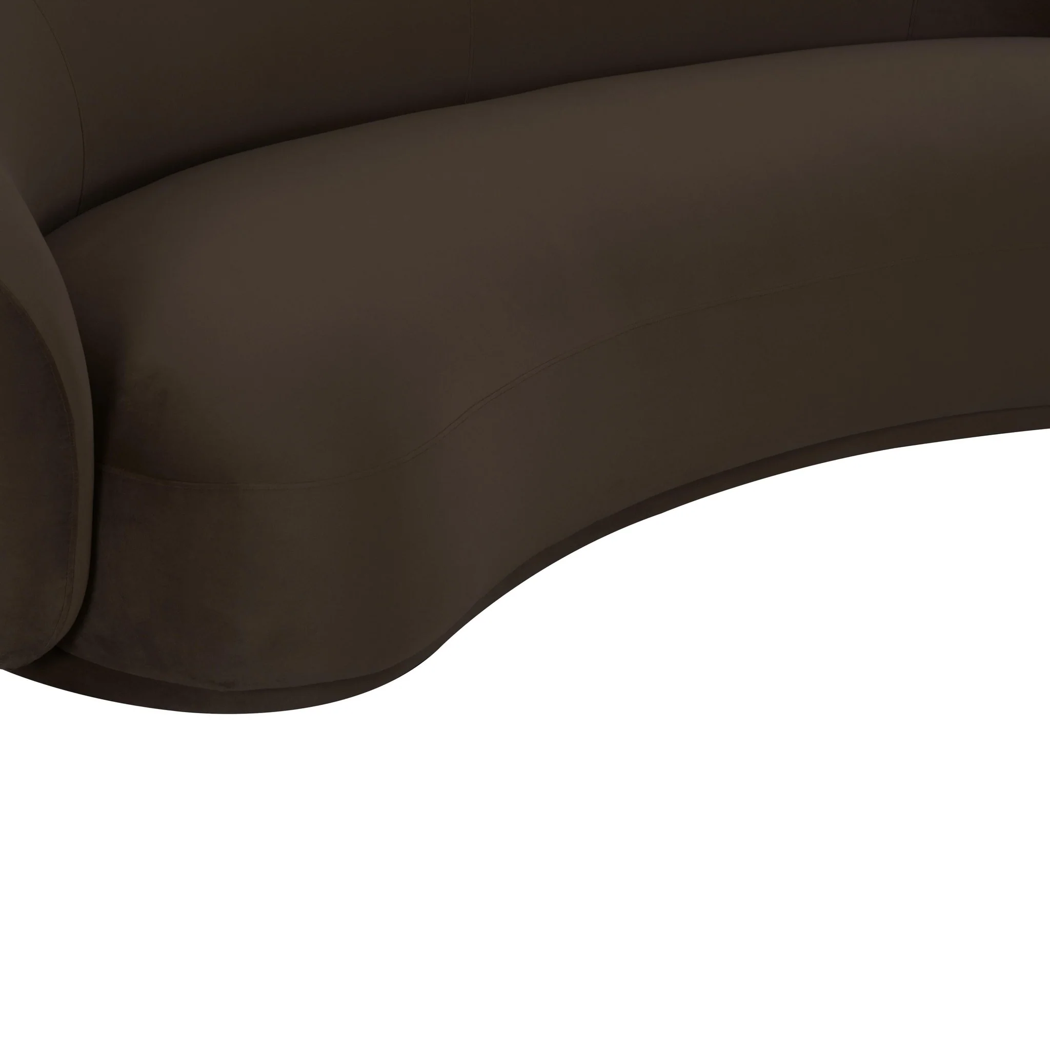 Kendall Chocolate Brown Velvet Sofa - Image 5