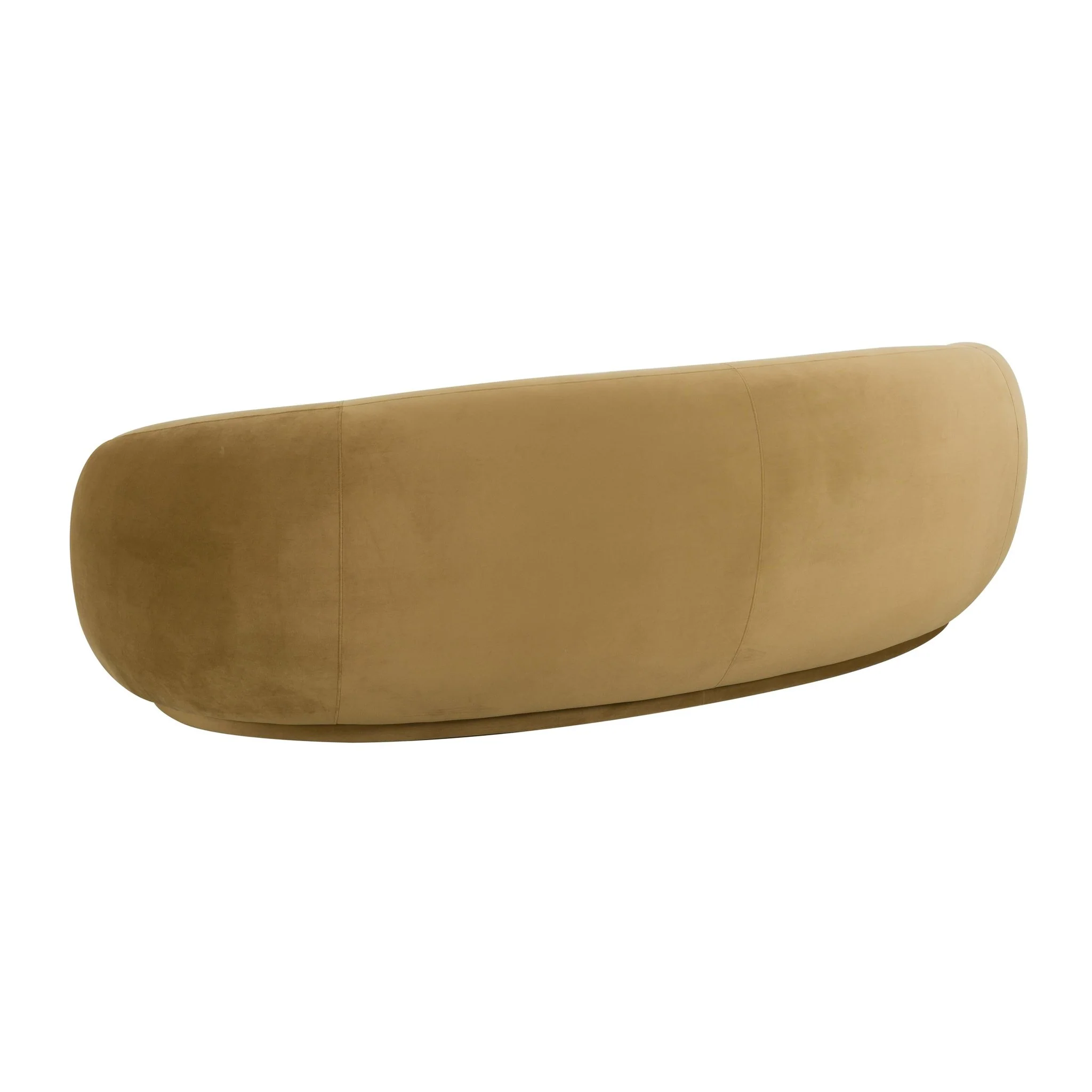 Kendall Cognac Velvet Sofa - Image 4