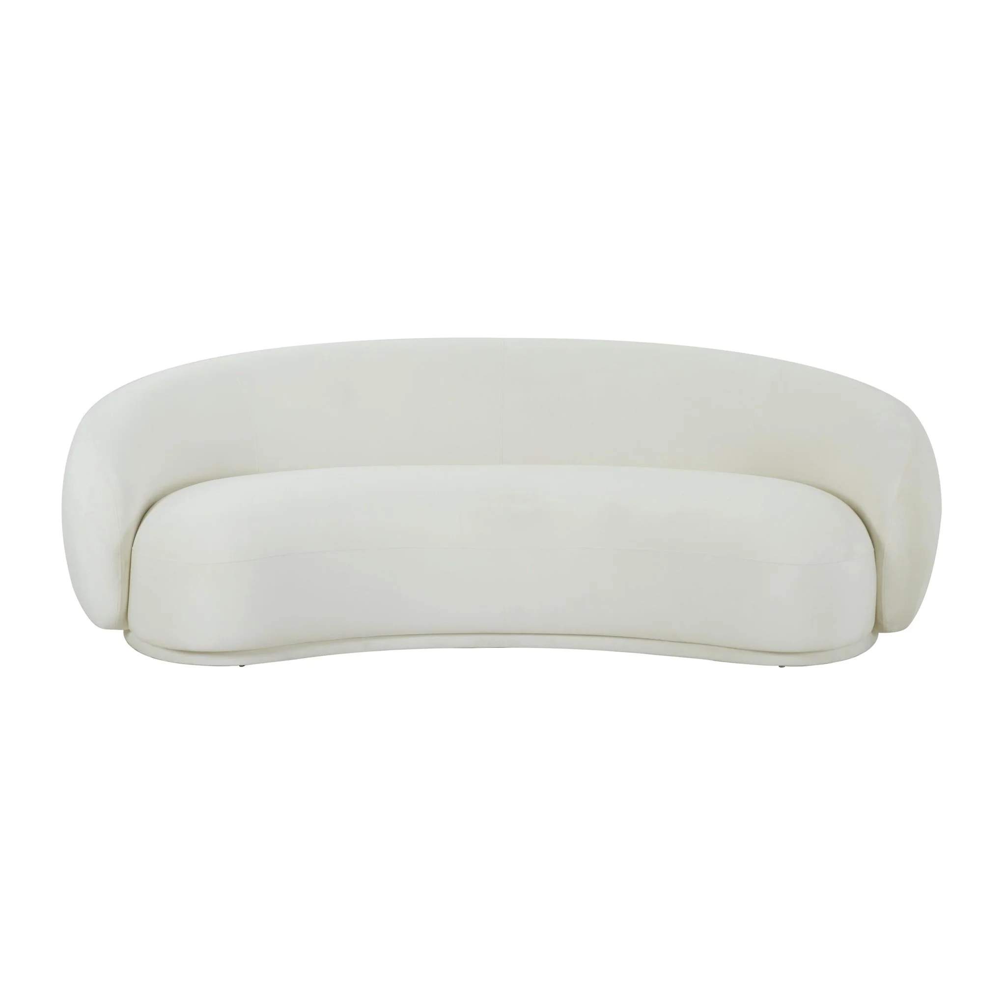 Kendall Cream Velvet Sofa - Image 3