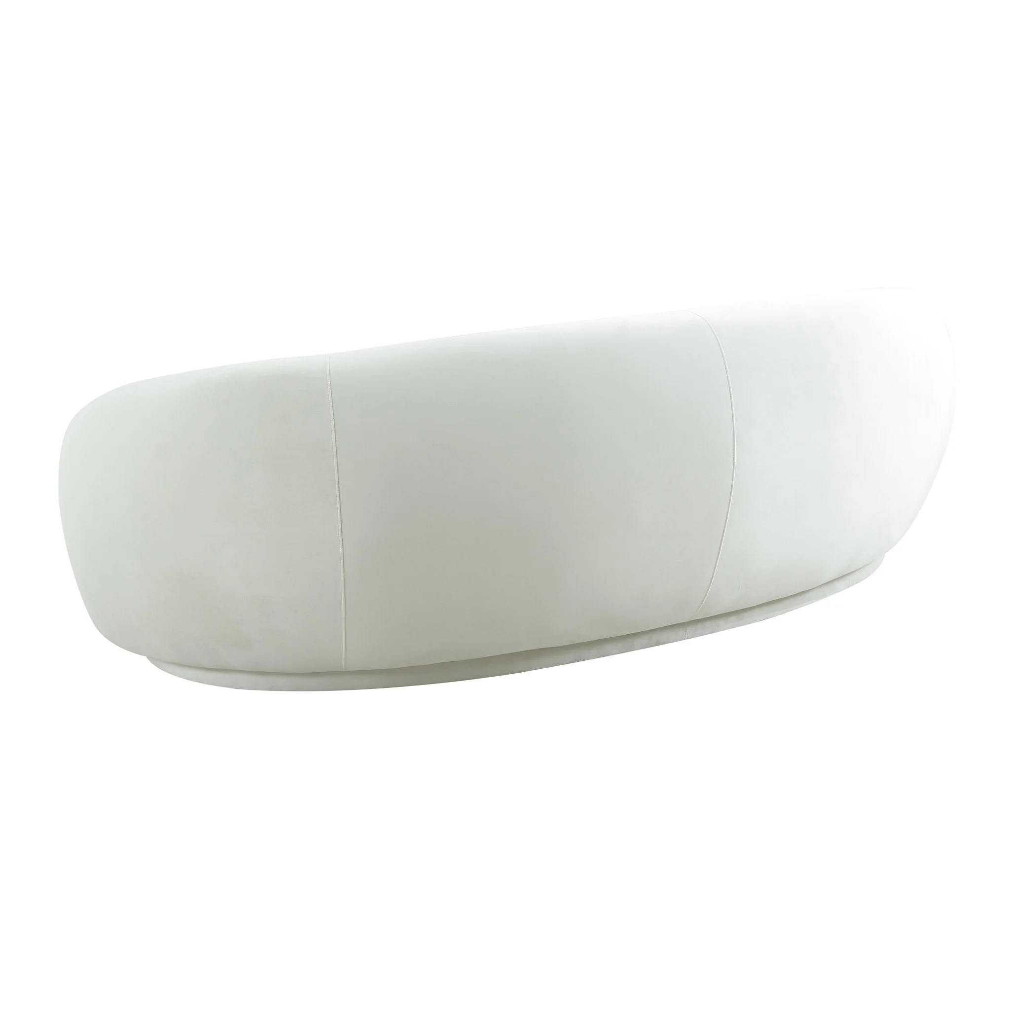 Kendall Cream Velvet Sofa - Image 4