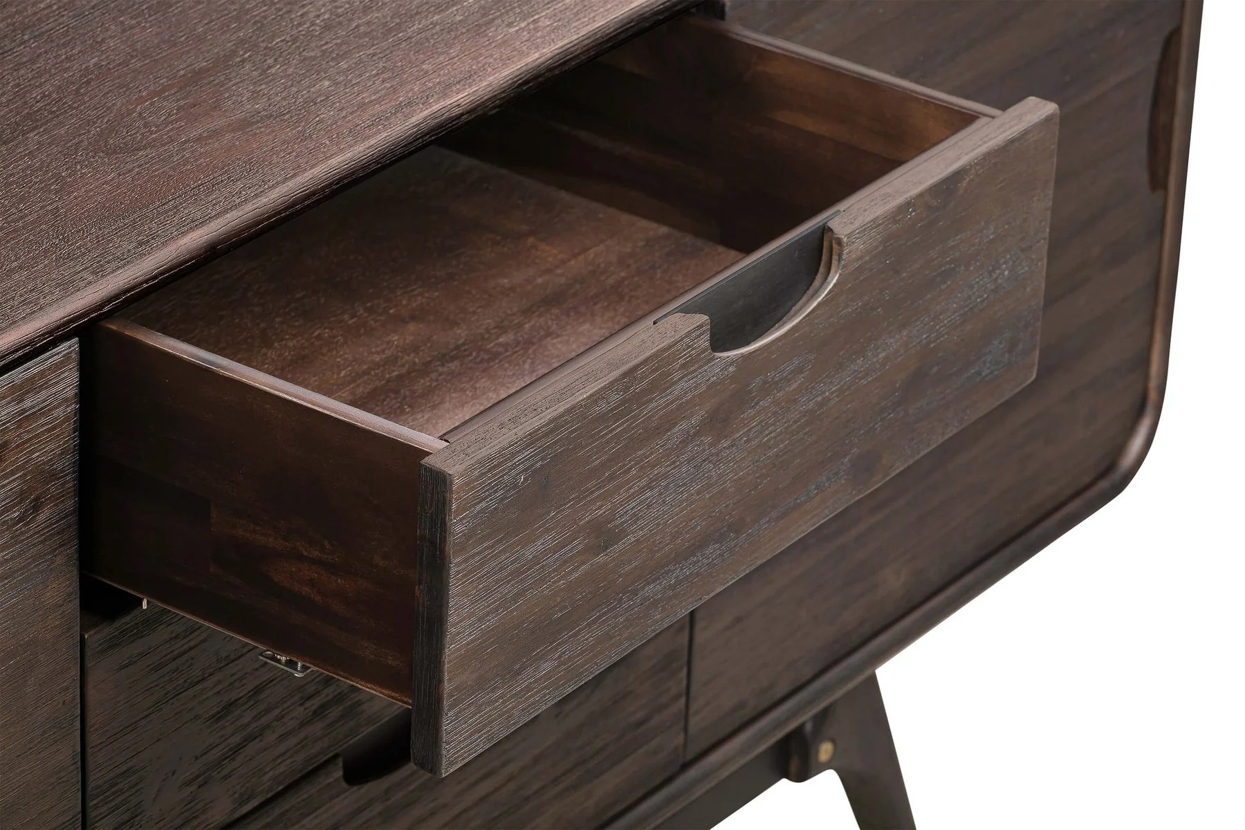 Kendra 3 Drawer Sideboard Buffet in Brown Acacia Wood - Image 5
