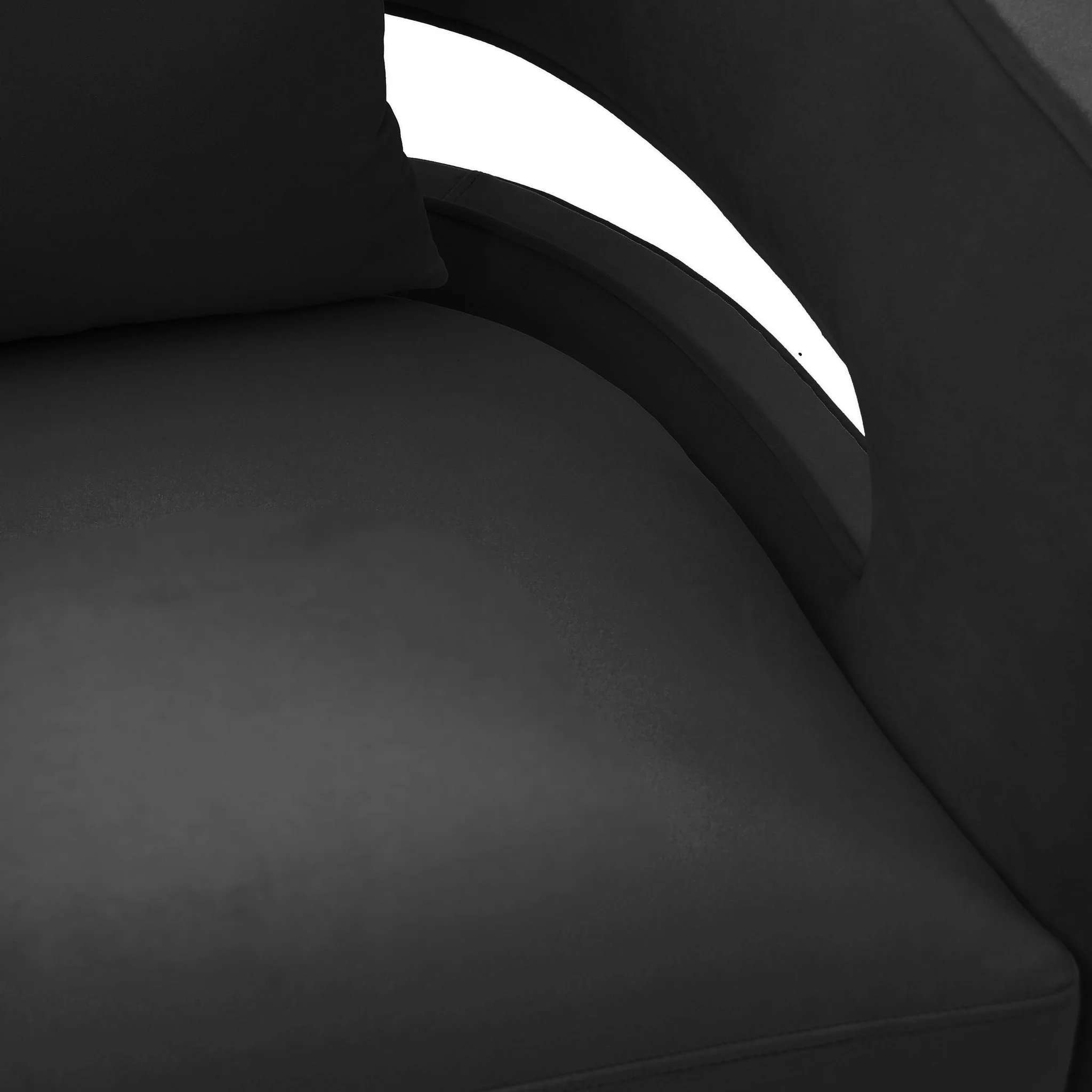 Kennedy Black Velvet Swivel Chair - Image 5