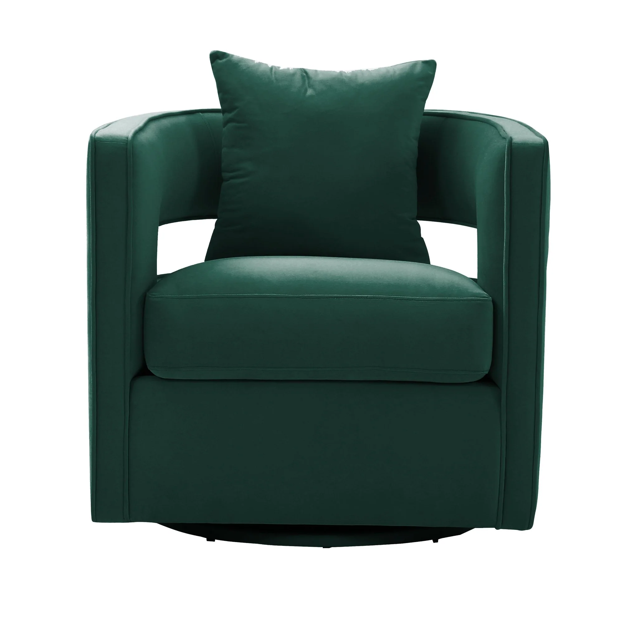 Kennedy Forest Green Velvet Swivel Chair - Image 3