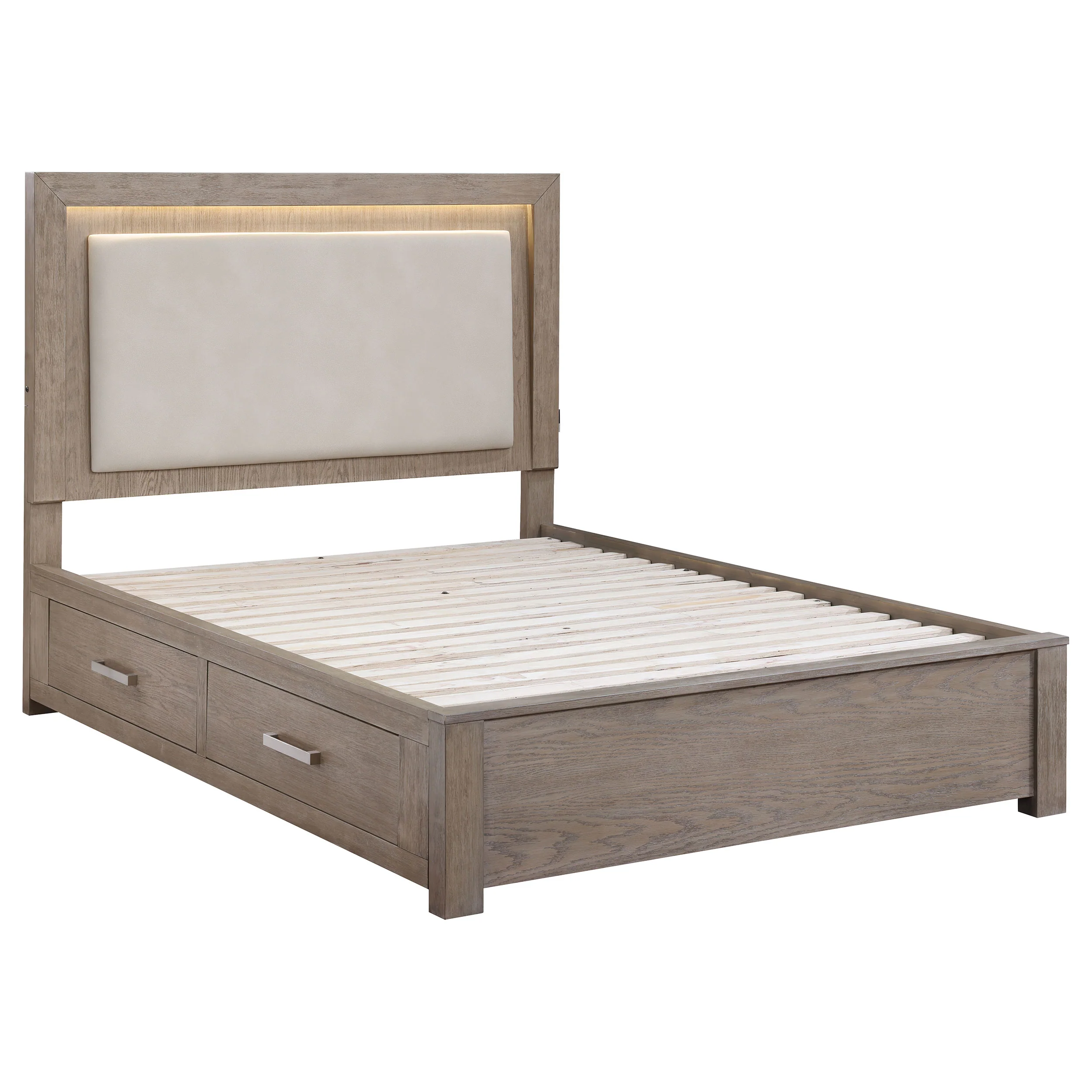Kenora Panel Platform Storage Bed with LED Lighting - Image 19