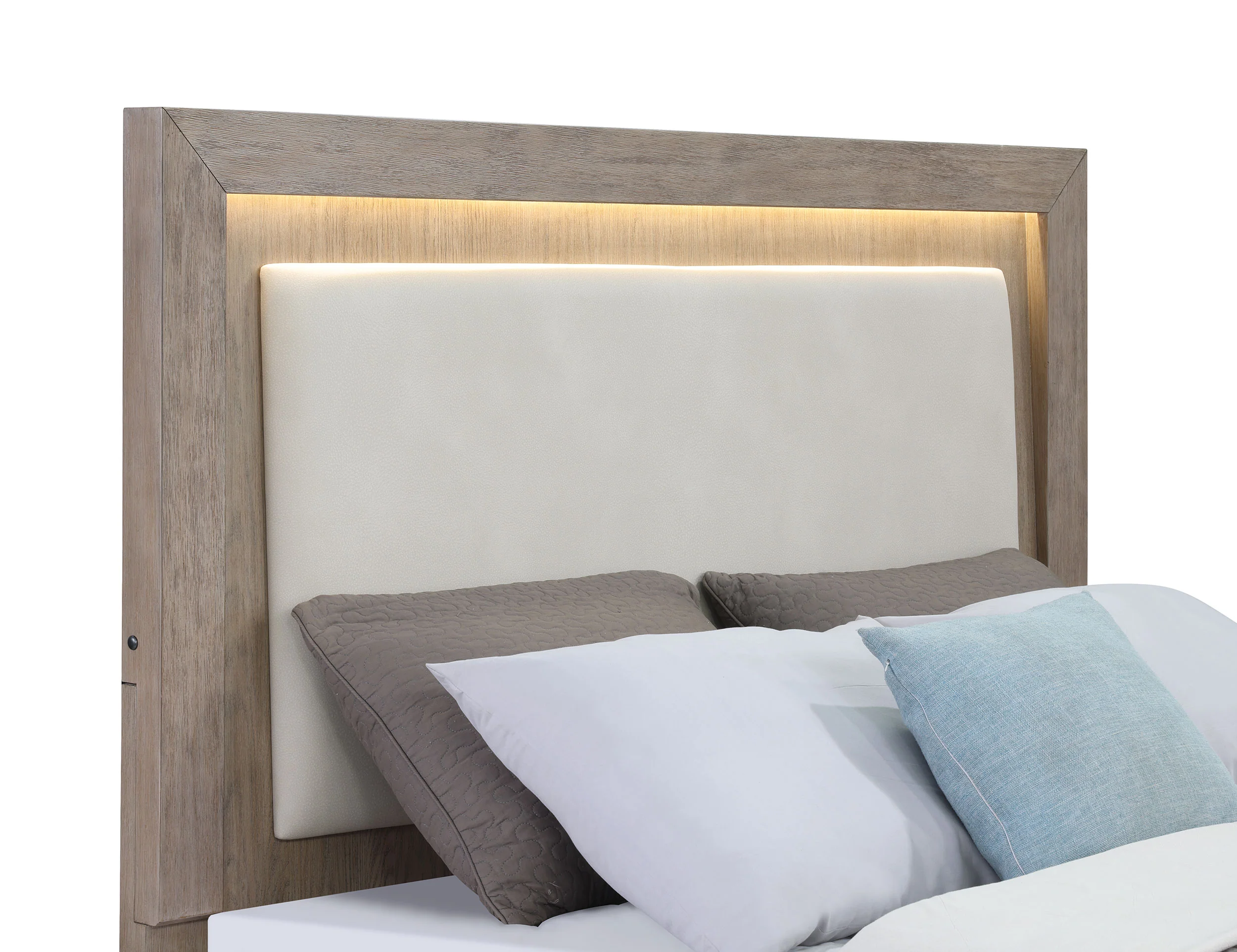 Kenora Panel Platform Storage Bed with LED Lighting - Image 25