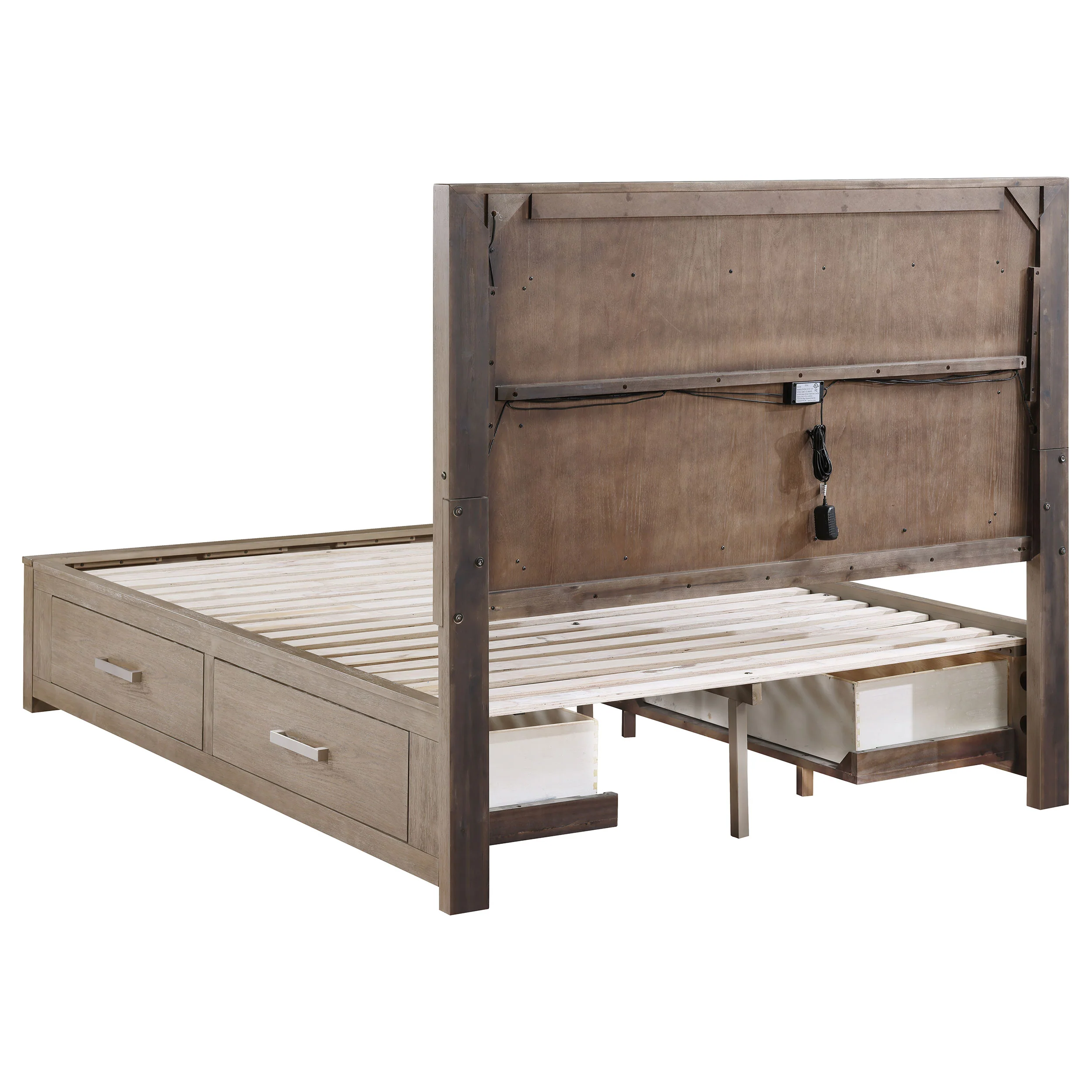 Kenora Panel Platform Storage Bed with LED Lighting - Image 39
